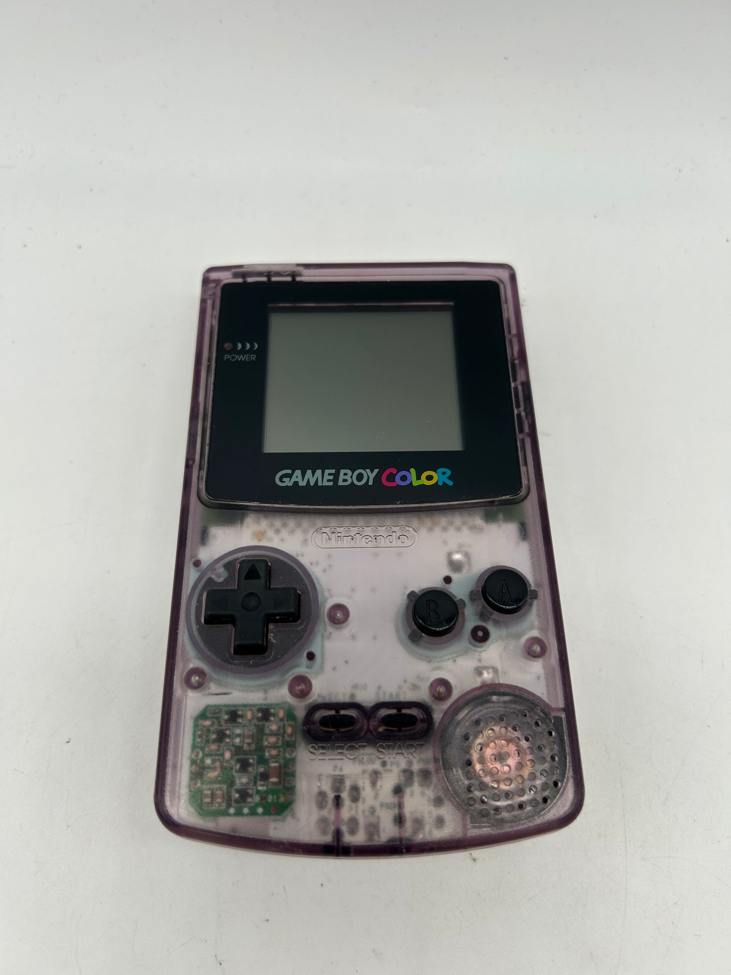 PiXEL-RETRO.COM : NINTENDO GAME BOY COLOR GBC ORIGINAL VERSION NTSC PURPLE ATOMIC CLEAR CGB-001