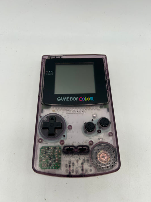 PiXEL-RETRO.COM : NINTENDO GAME BOY COLOR GBC ORIGINAL VERSION NTSC PURPLE ATOMIC CLEAR CGB-001