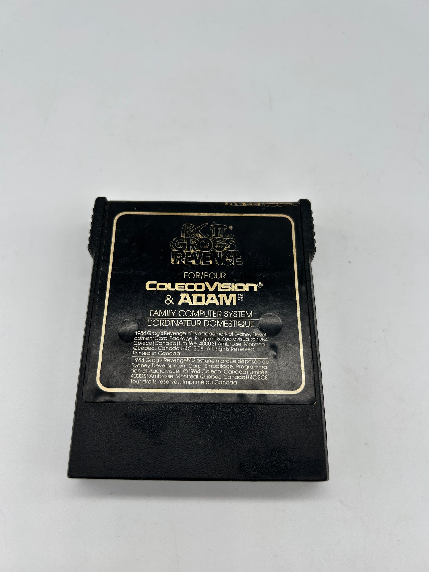 PiXEL-RETRO.COM : COLECOVISION GAME NTSC B.C.'S QUEST FOR TIRES II GROGS REVENGE