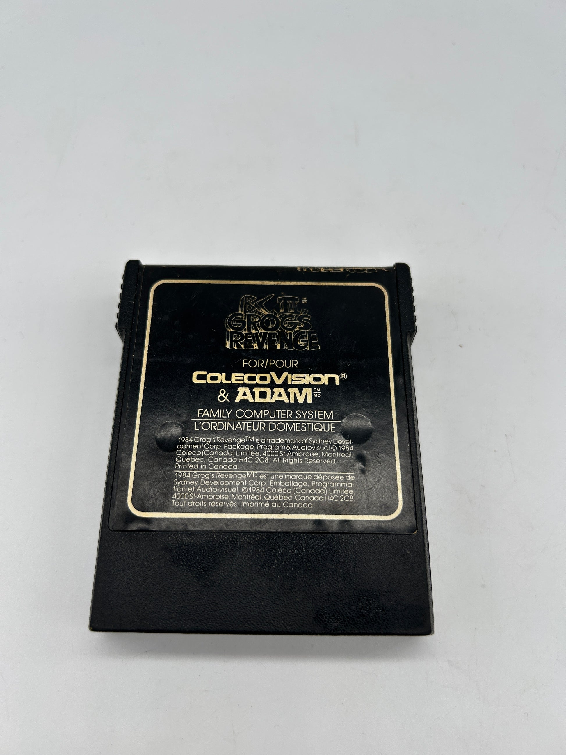 PiXEL-RETRO.COM : COLECOVISION GAME NTSC B.C.'S QUEST FOR TIRES II GROGS REVENGE