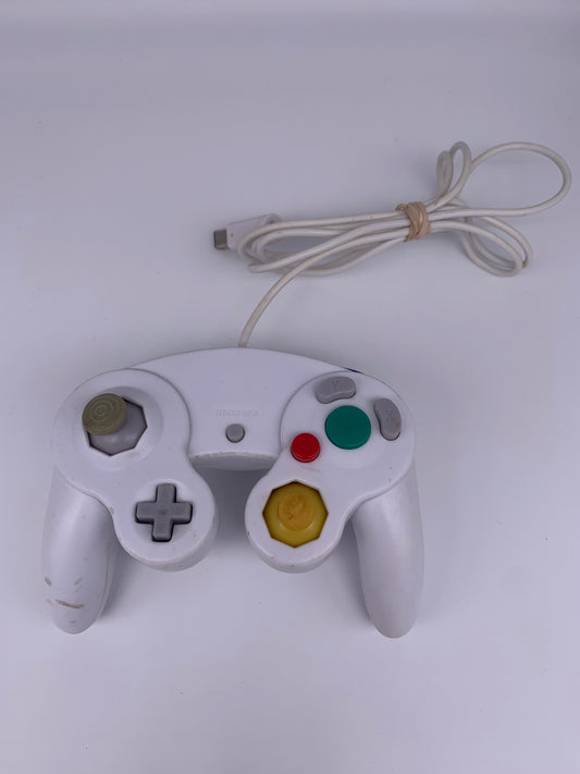 PiXEL-RETRO.COM : NINTENDO GAMECUBE CONTROLLER 3RD PARTY WHITE NTSC
