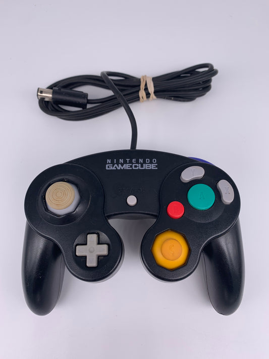 PiXEL-RETRO.COM : NINTENDO GAMECUBE ORIGINAL CONTROLLER BLACK VERSION NTSC DOL-003