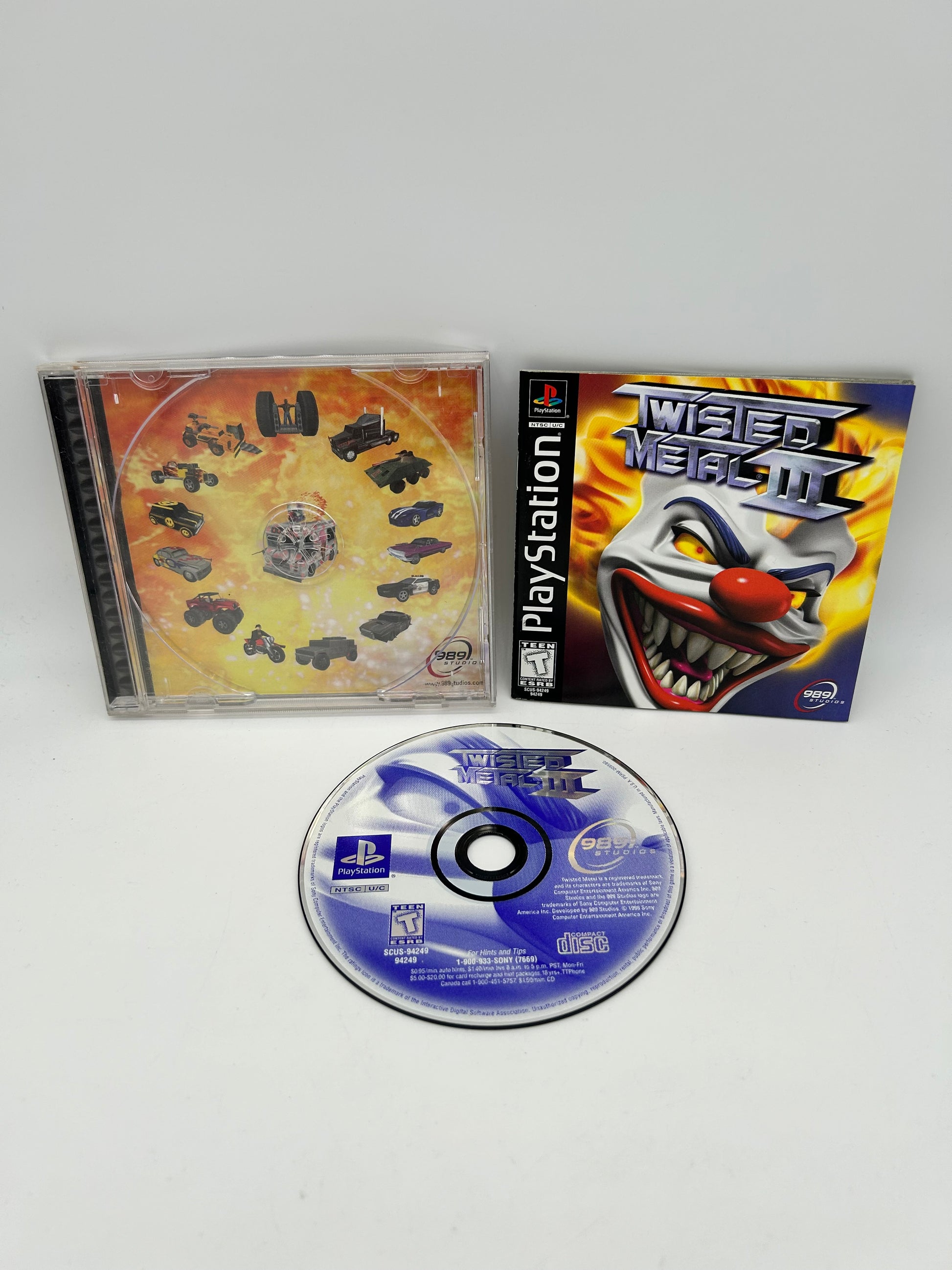 PiXEL-RETRO.COM : SONY PLAYSTATION (PS1) COMPLETE CIB BOX MANUAL GAME NTSC TWISTED METAL III 3