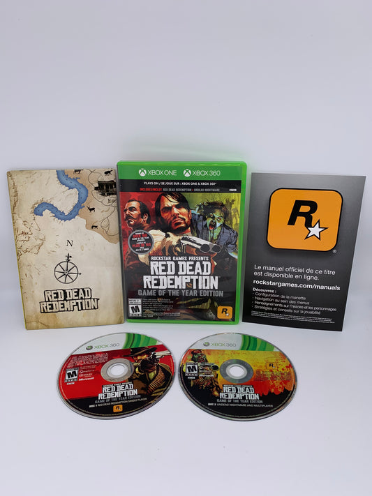 PiXEL-RETRO.COM : MICROSOFT XBOX ONE 360 COMPLETE CIB BOX MANUAL GAME NTSC RED DEAD REDEMPTION + UNDEAD NIGHTMARE GAME OF THE YEAR EDITION