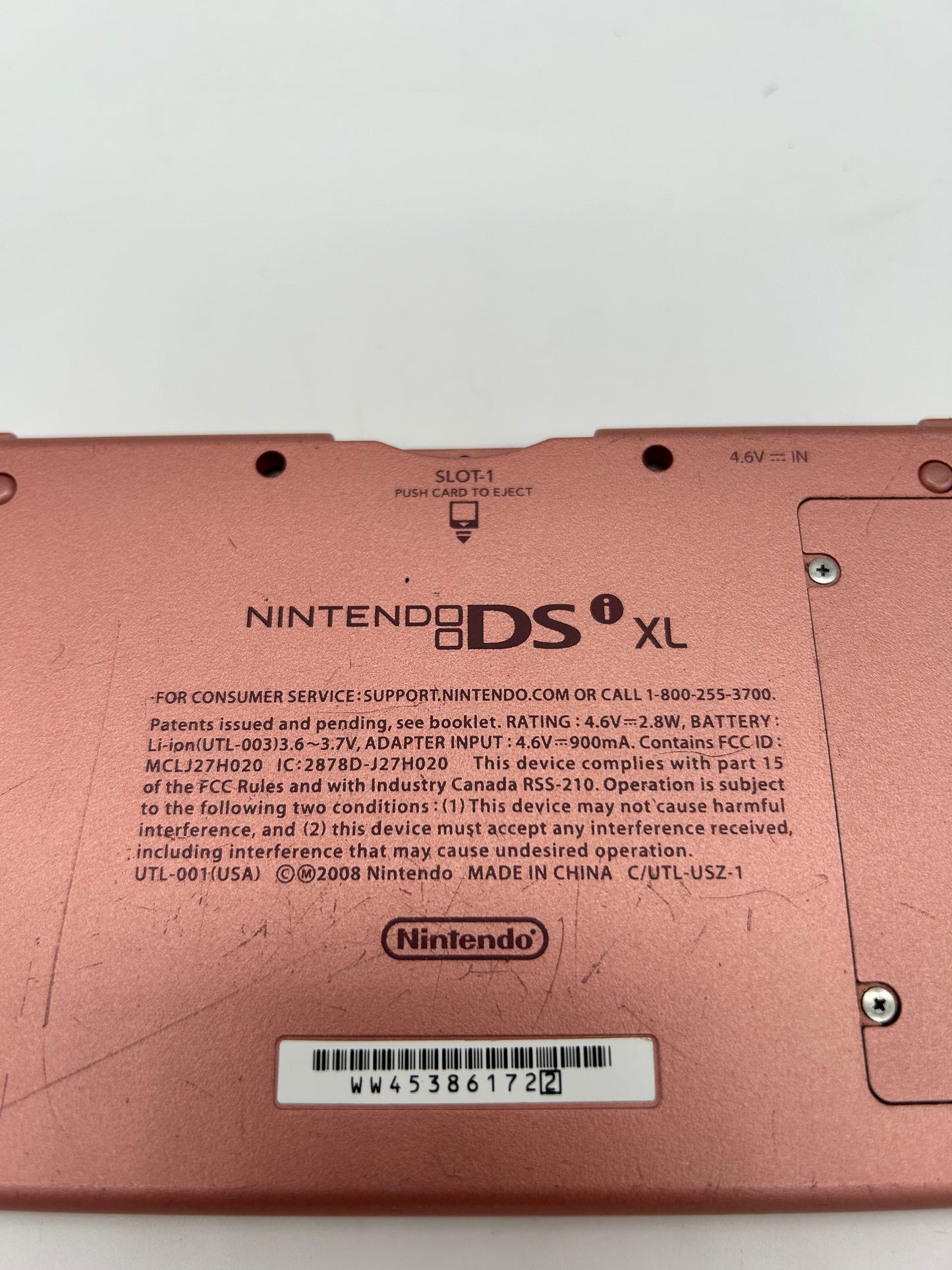 NiNTENDO DSi XL CONSOLE | MODEL METALLiC PiNK PINK UTL-001