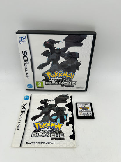 PiXEL-RETRO.COM : NINTENDO DS (DS) COMPLETE CIB BOX MANUAL GAME PAL POKEMON VERSION BLANCHE