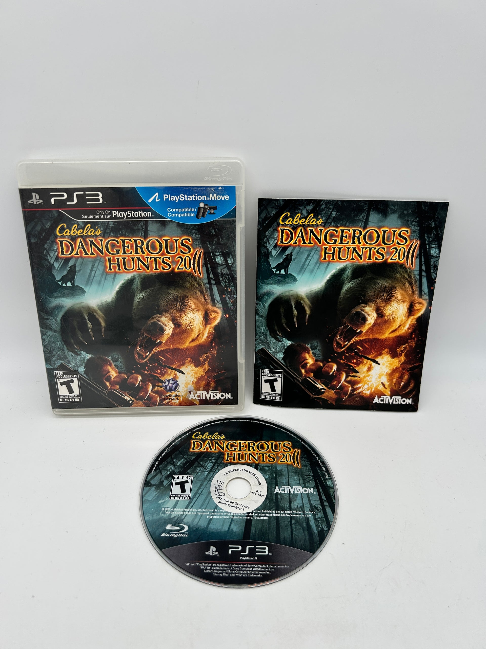 Cabela's Dangerous Hunts 2011 PS3 – Jeu Complet En Français, Très Bon état