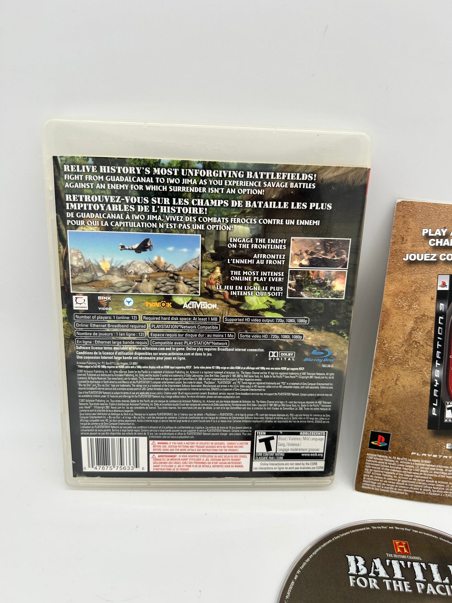 SONY PLAYSTATiON 3 [PS3] | THE HISTORY CHANNEL BATTLE FOR THE PACiFiC