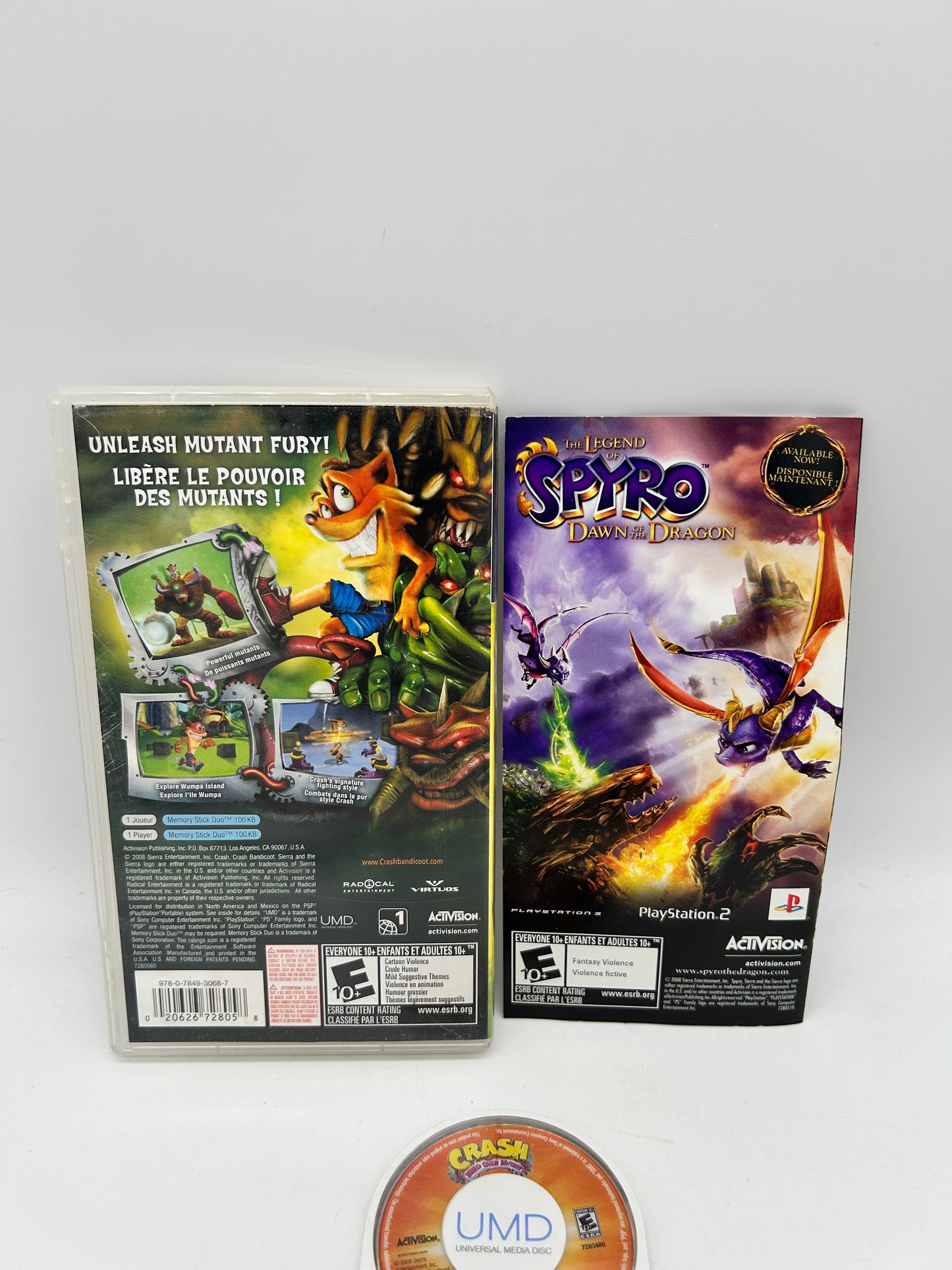 SONY PLAYSTATiON PORTABLE [PSP] | CRASH MiND OVER MUTANT