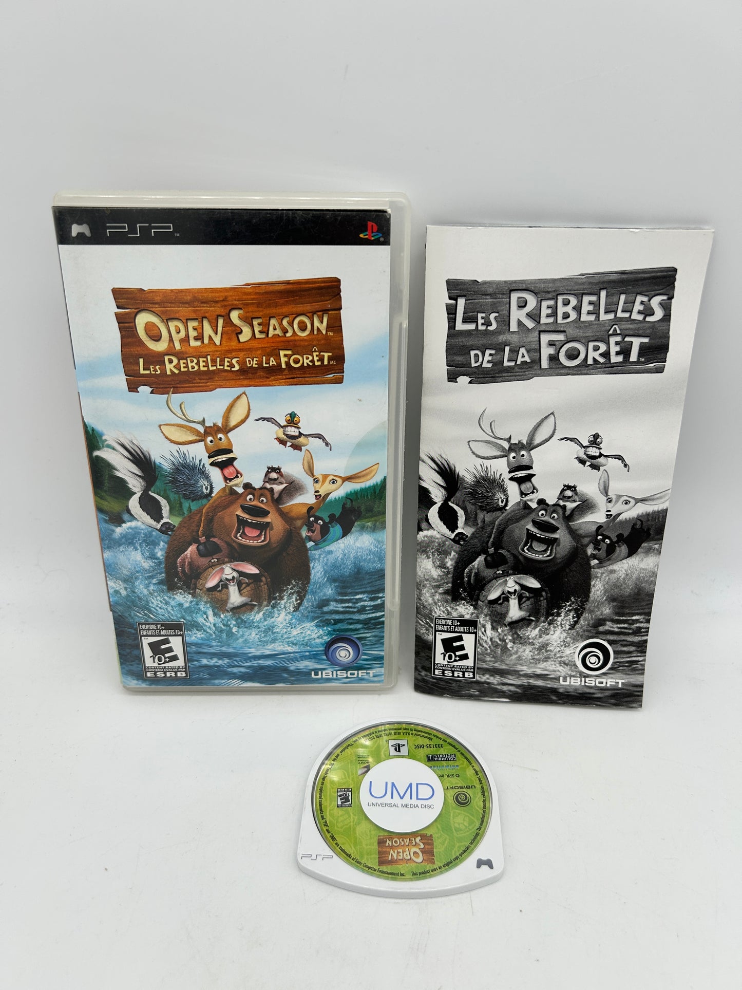 PiXEL-RETRO.COM : SONY PLAYSTATION PORTABLE (PSP) COMPLET CIB BOX MANUAL GAME NTSC OPEN SEASON LES REBELLES DE LA FORET