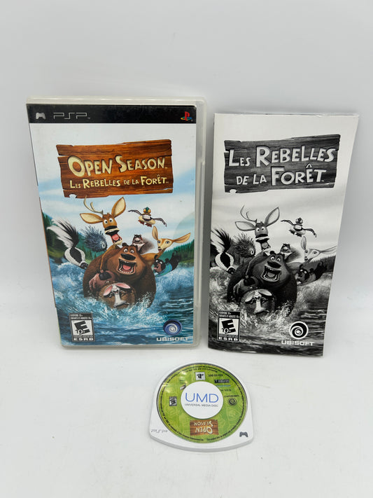 PiXEL-RETRO.COM : SONY PLAYSTATION PORTABLE (PSP) COMPLET CIB BOX MANUAL GAME NTSC OPEN SEASON LES REBELLES DE LA FORET