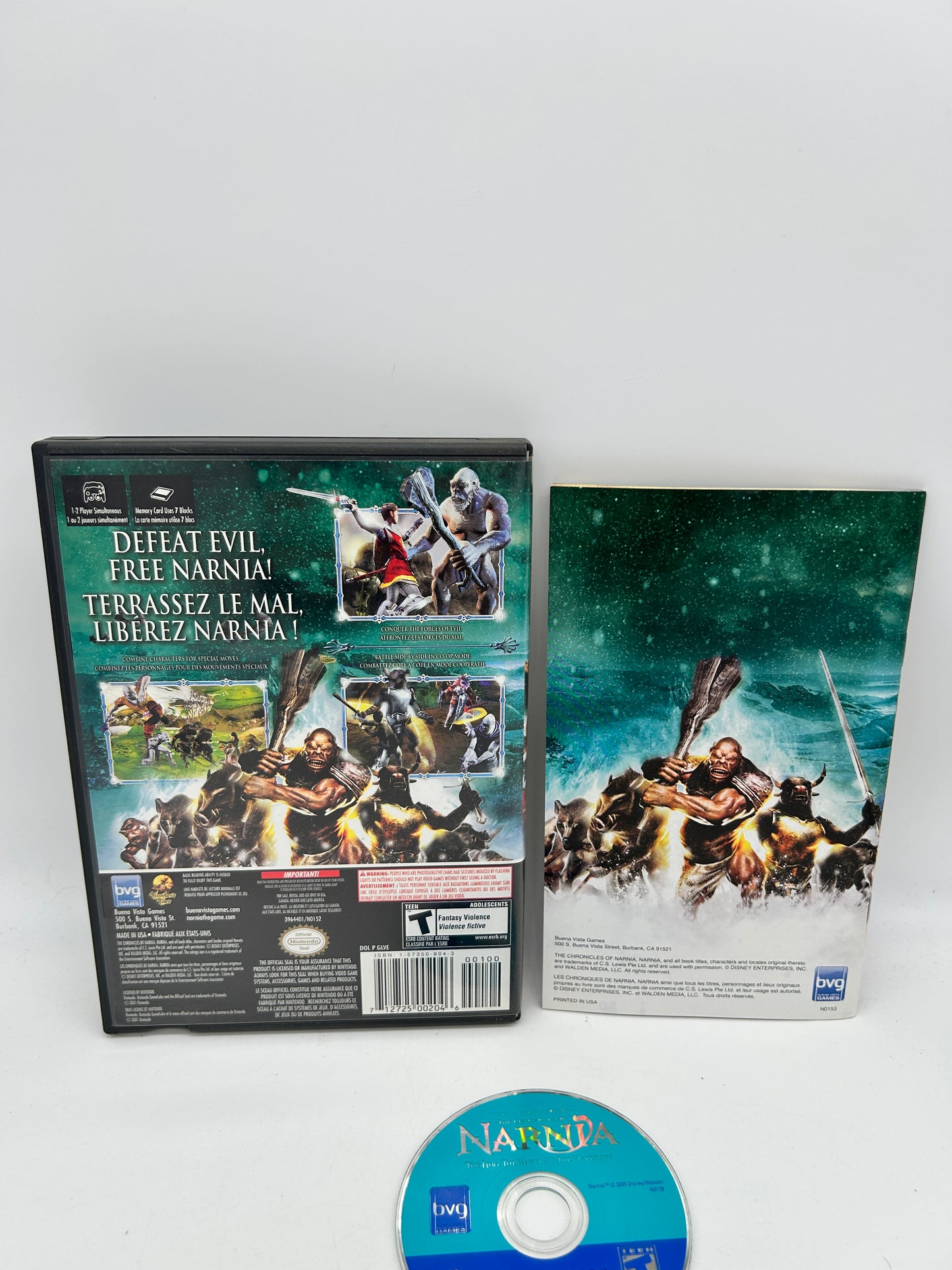 NiNTENDO GAMECUBE [NGC] | THE CHRONiCLES OF NARNiA LiON WiTCH AND WARDROBE