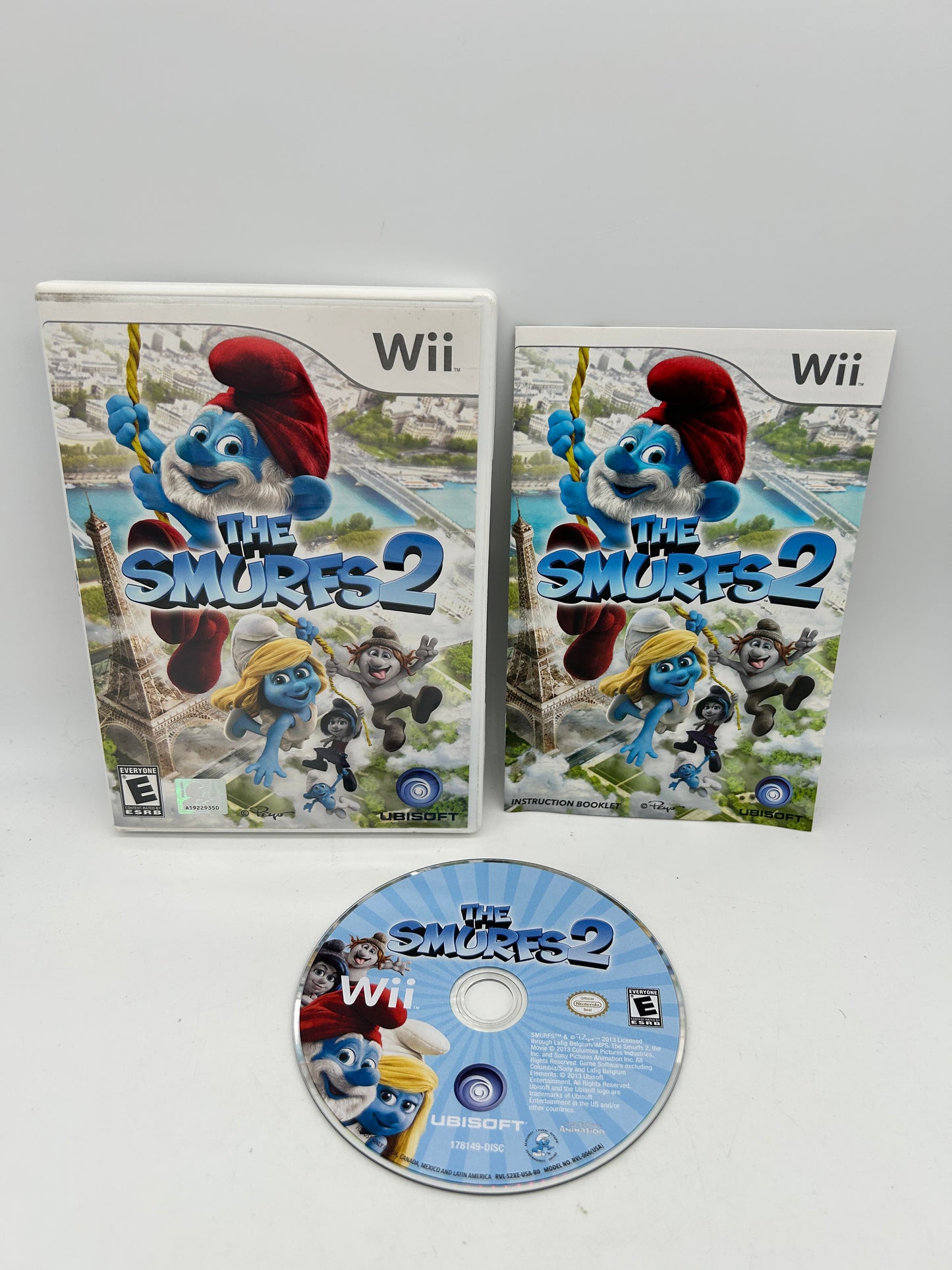 PiXEL-RETRO.COM : NINTENDO WII COMPLET CIB BOX MANUAL GAME NTSC THE SMURFS 2