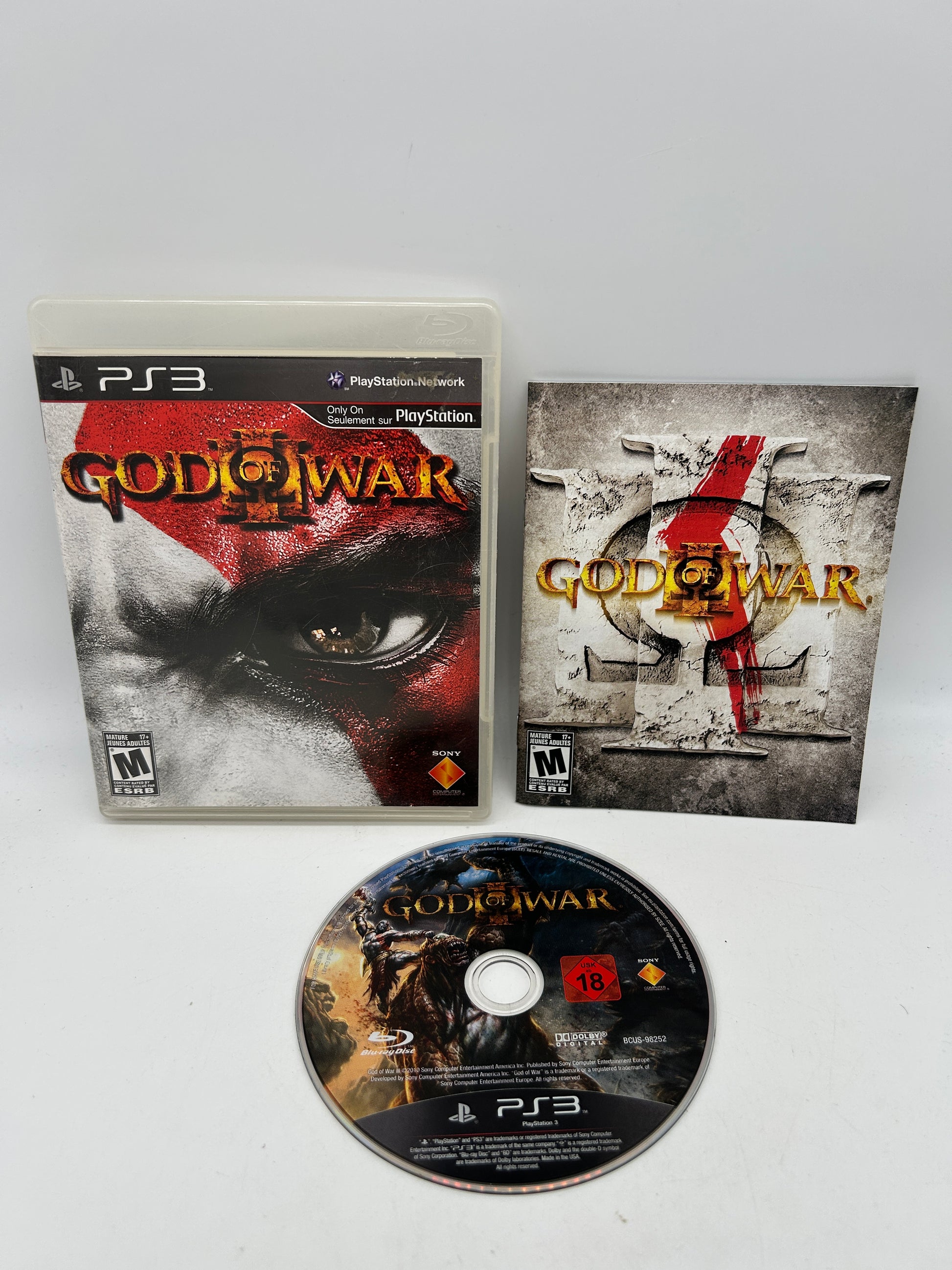 PiXEL-RETRO.COM : SONY PLAYSTATION 3 (PS3) COMPLET CIB BOX MANUAL GAME NTSC GOD OF WAR III