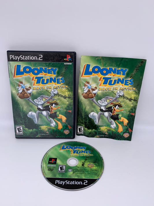 PiXEL-RETRO.COM : SONY PLAYSTATION 2 (PS2) COMPLET CIB BOX MANUAL GAME NTSC LOONEY TUNES BACK IN ACTION