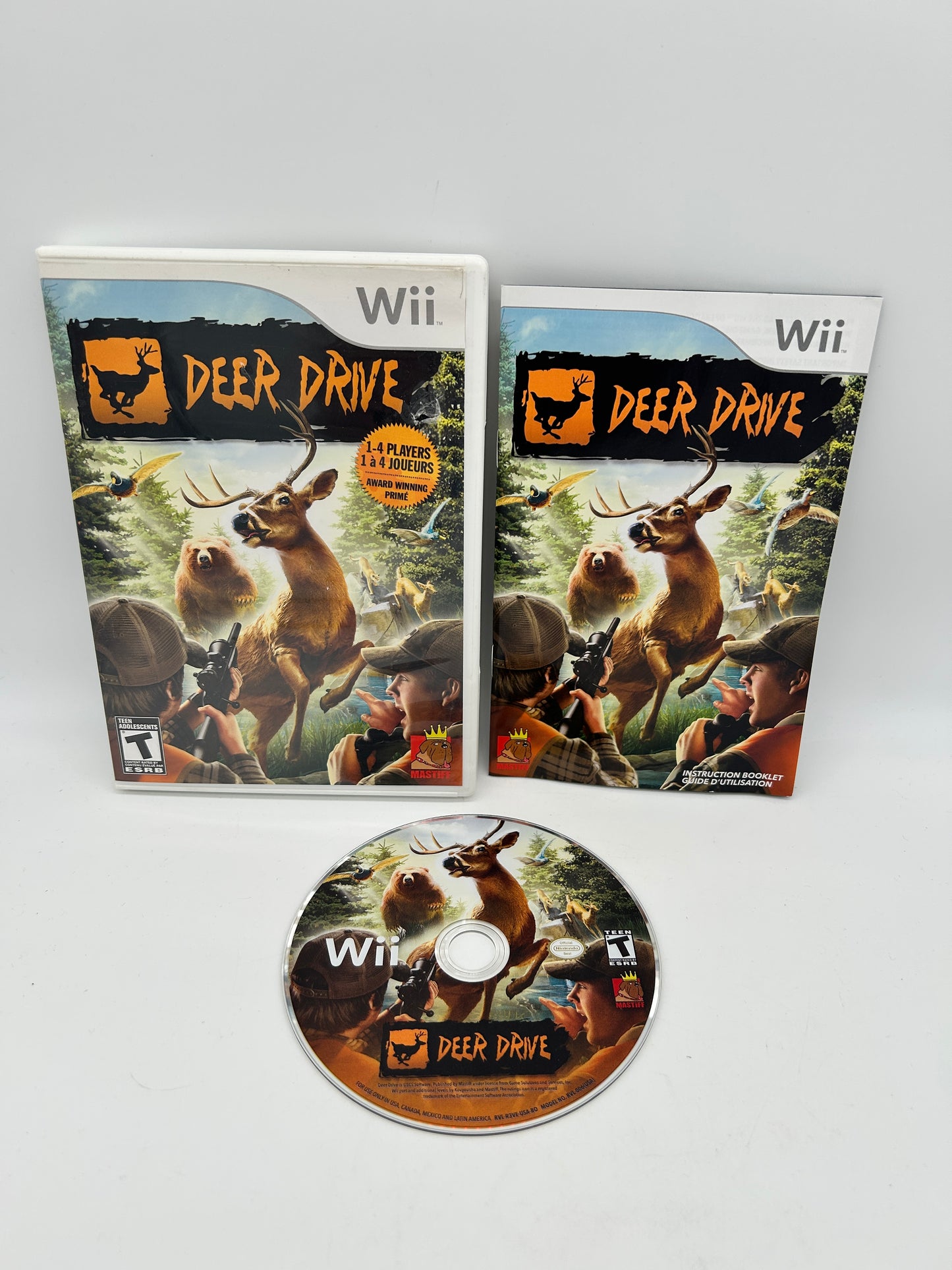 PiXEL-RETRO.COM : NINTENDO WII COMPLET CIB BOX MANUAL GAME NTSC DEER DRIVE