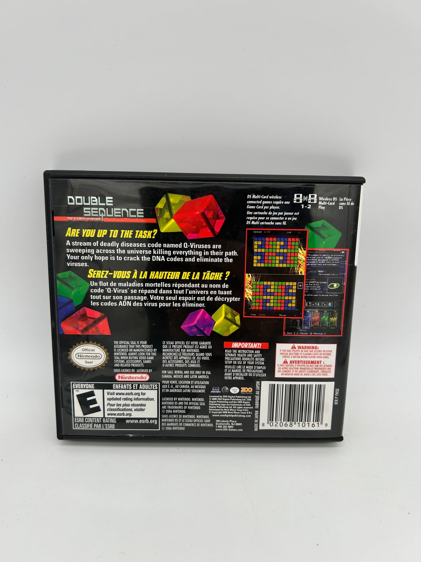 NiNTENDO DS | DOUBLE SEQUENCE THE Q-ViRUS iNVASiON