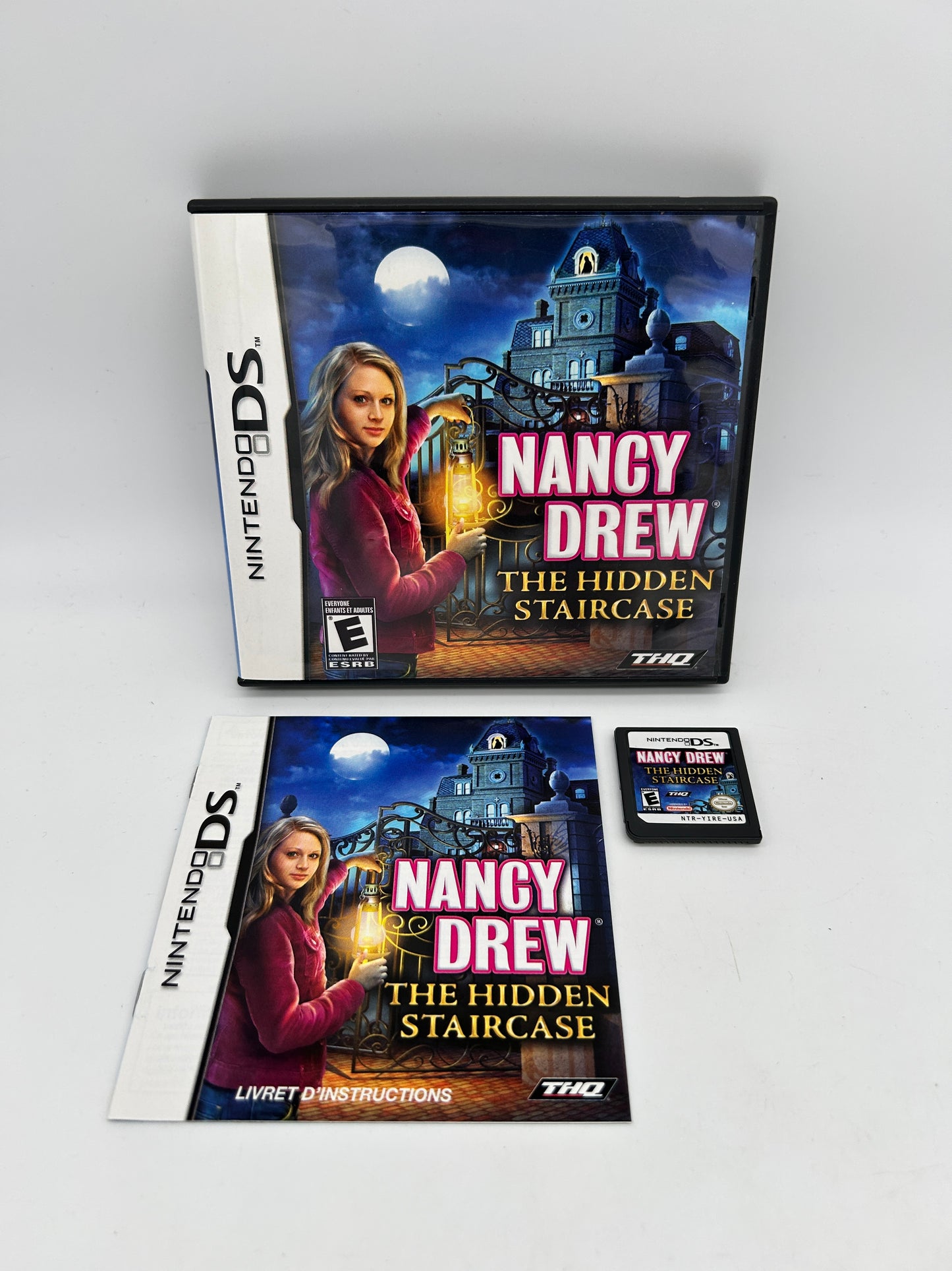 PiXEL-RETRO.COM : NINTENDO DS (DS) COMPLETE CIB BOX MANUAL GAME NTSC NANCY DREW THE HIDDEN STAIRCASE