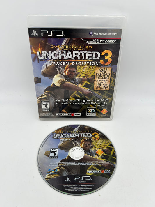 PiXEL-RETRO.COM : SONY PLAYSTATION 3 (PS3) COMPLET CIB BOX MANUAL GAME NTSC UNCHARTED 3 DRAKE'S DECEPTION