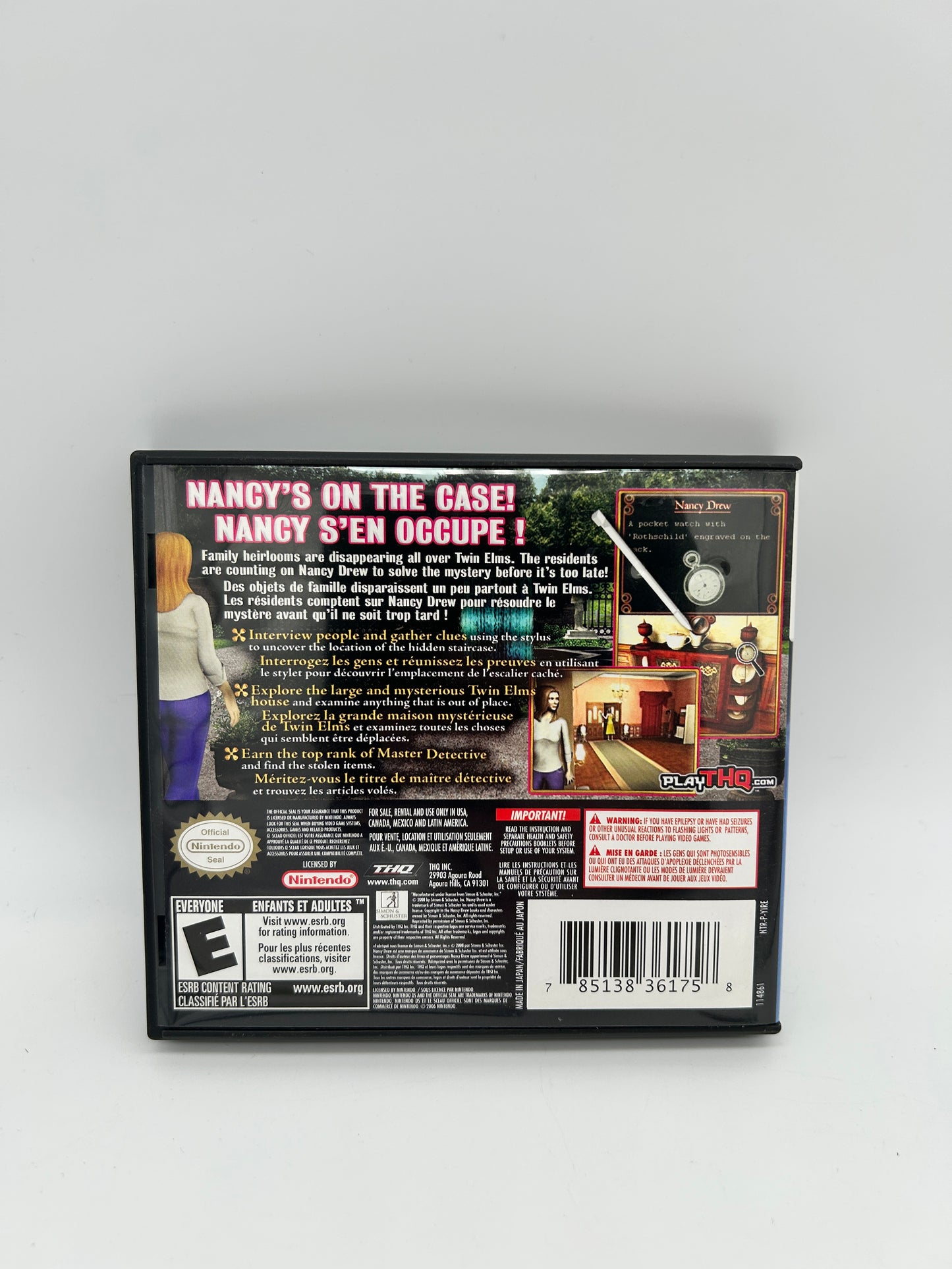 NiNTENDO DS | NANCY DREW THE HIDDEN STAiRCASE