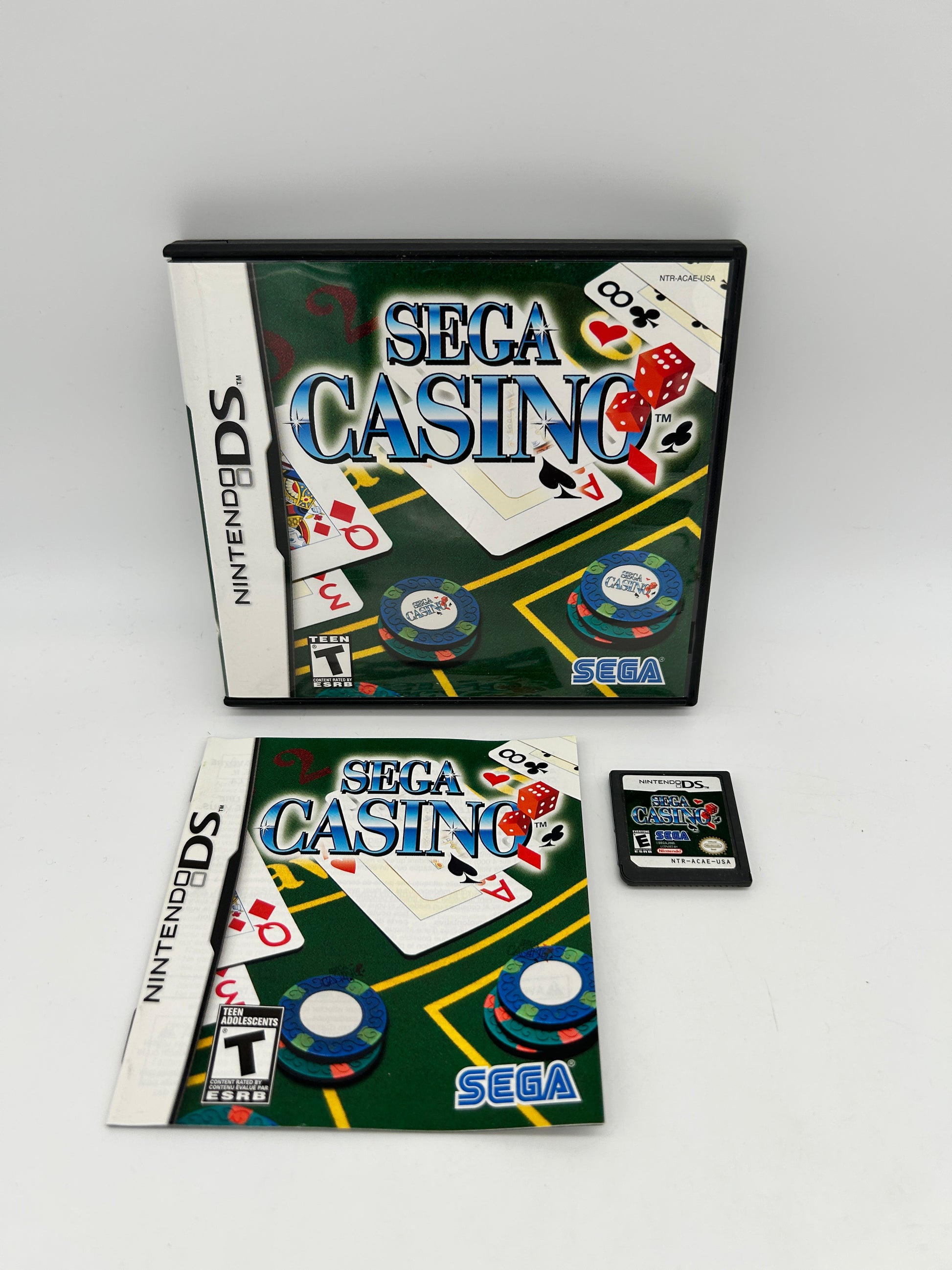 PiXEL-RETRO.COM : NINTENDO DS (DS) COMPLETE CIB BOX MANUAL GAME NTSC SEGA CASINO
