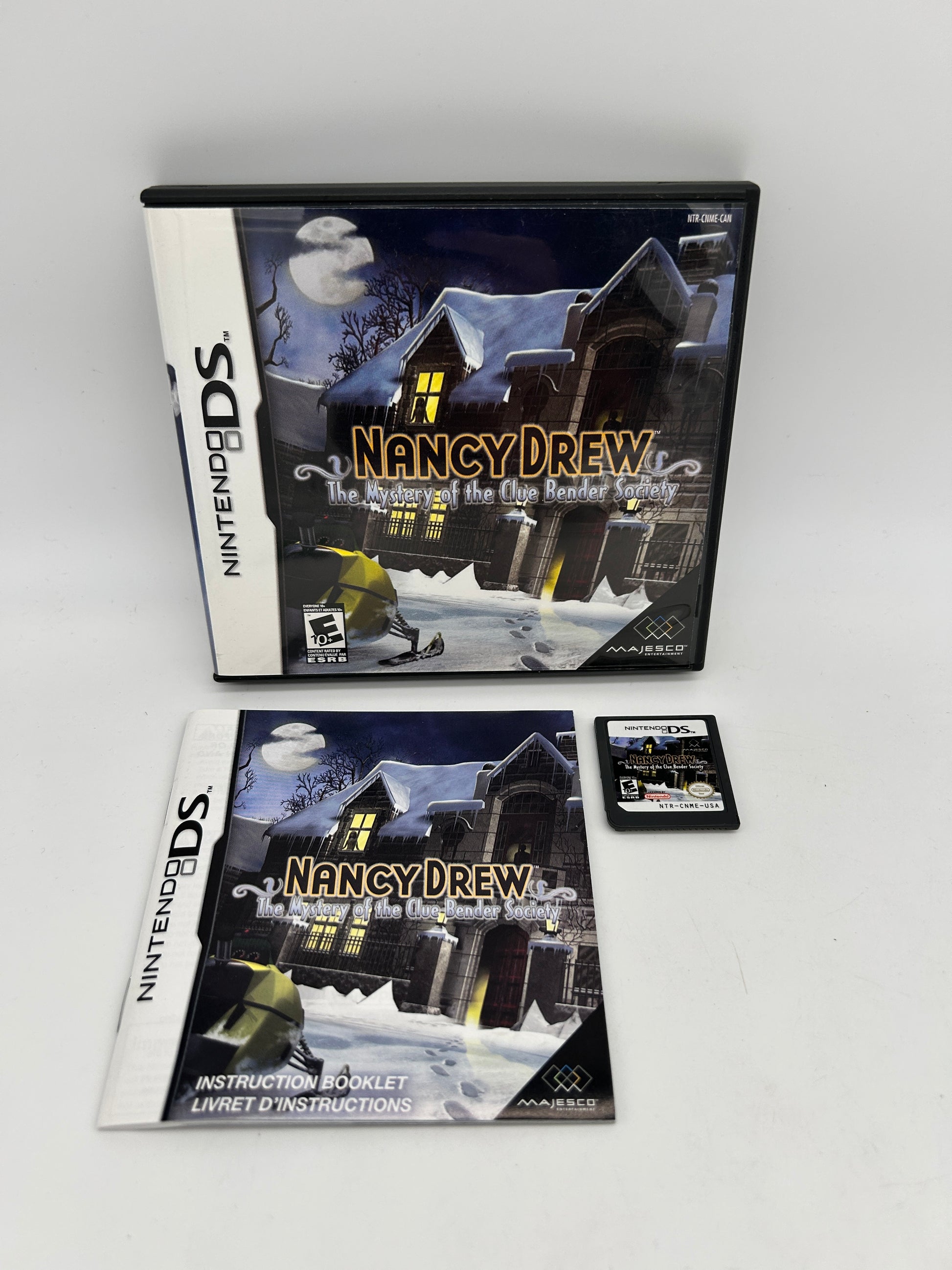 PiXEL-RETRO.COM : NINTENDO DS (DS) COMPLETE CIB BOX MANUAL GAME NTSC NANCY DREW THE MYSTERY OF THE CLUE BENDER SOCIETY