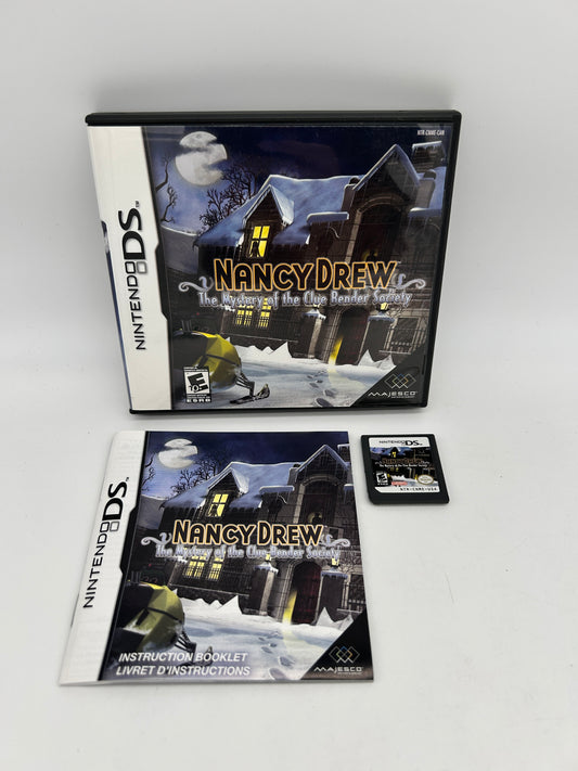 PiXEL-RETRO.COM : NINTENDO DS (DS) COMPLETE CIB BOX MANUAL GAME NTSC NANCY DREW THE MYSTERY OF THE CLUE BENDER SOCIETY