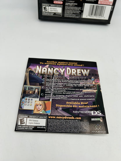 NiNTENDO DS | NANCY DREW THE MYSTERY OF THE CLUE BENDER SOCiETY