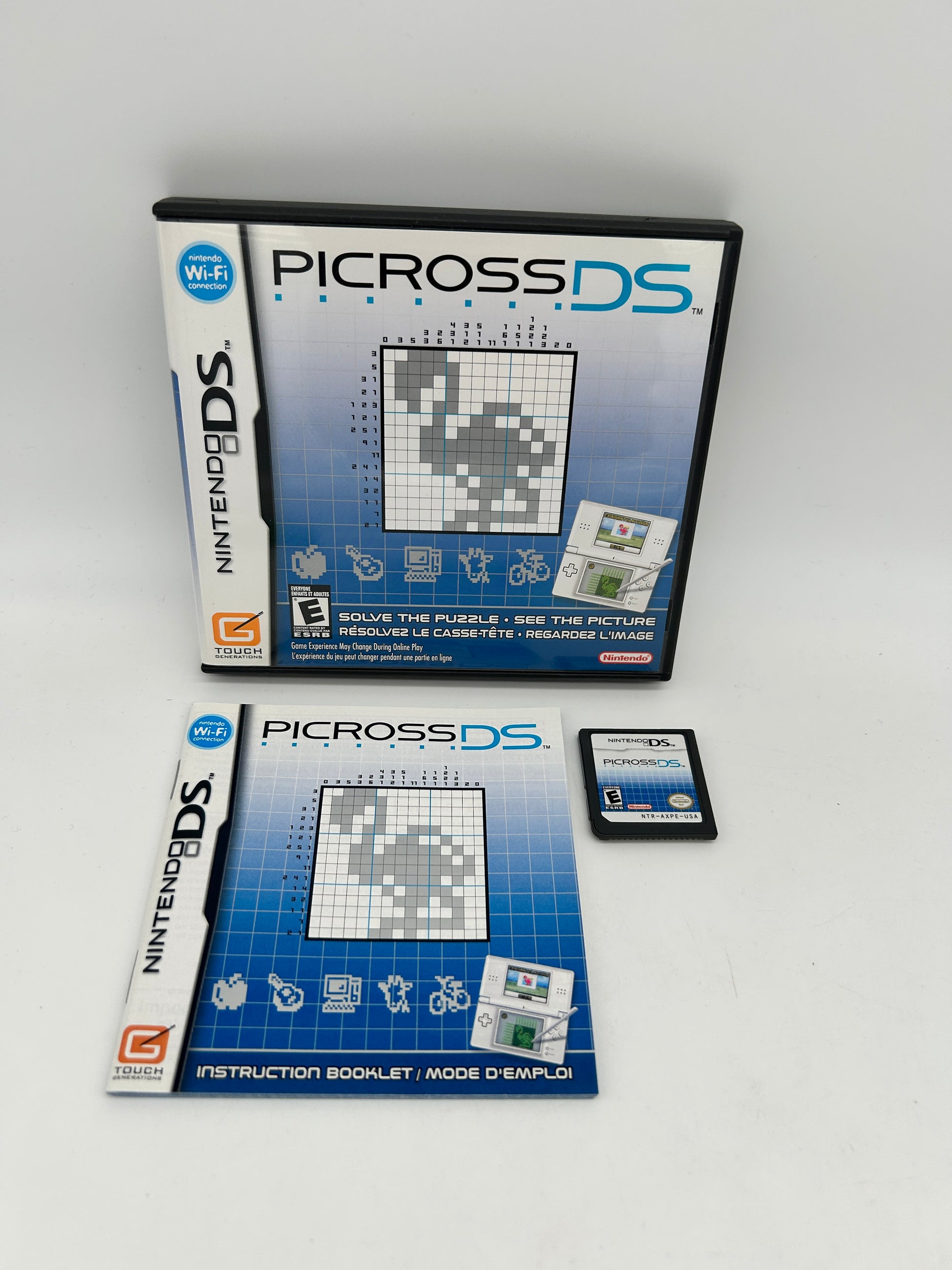 PiXEL-RETRO.COM : NINTENDO DS (DS) COMPLETE CIB BOX MANUAL GAME NTSC PICROSS DS