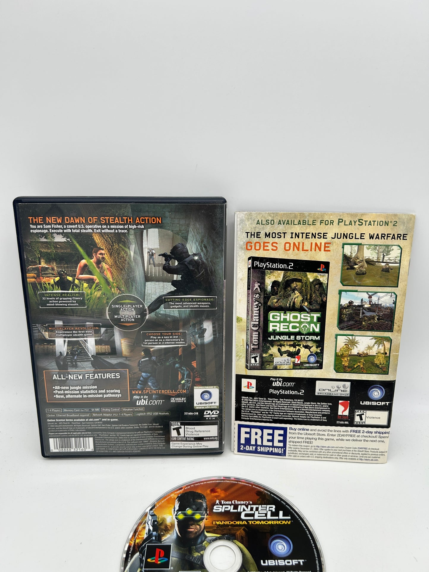 SONY PLAYSTATiON 2 [PS2] | TOM CLANCYS SPLiNTER CELL PANDORA TOMORROW