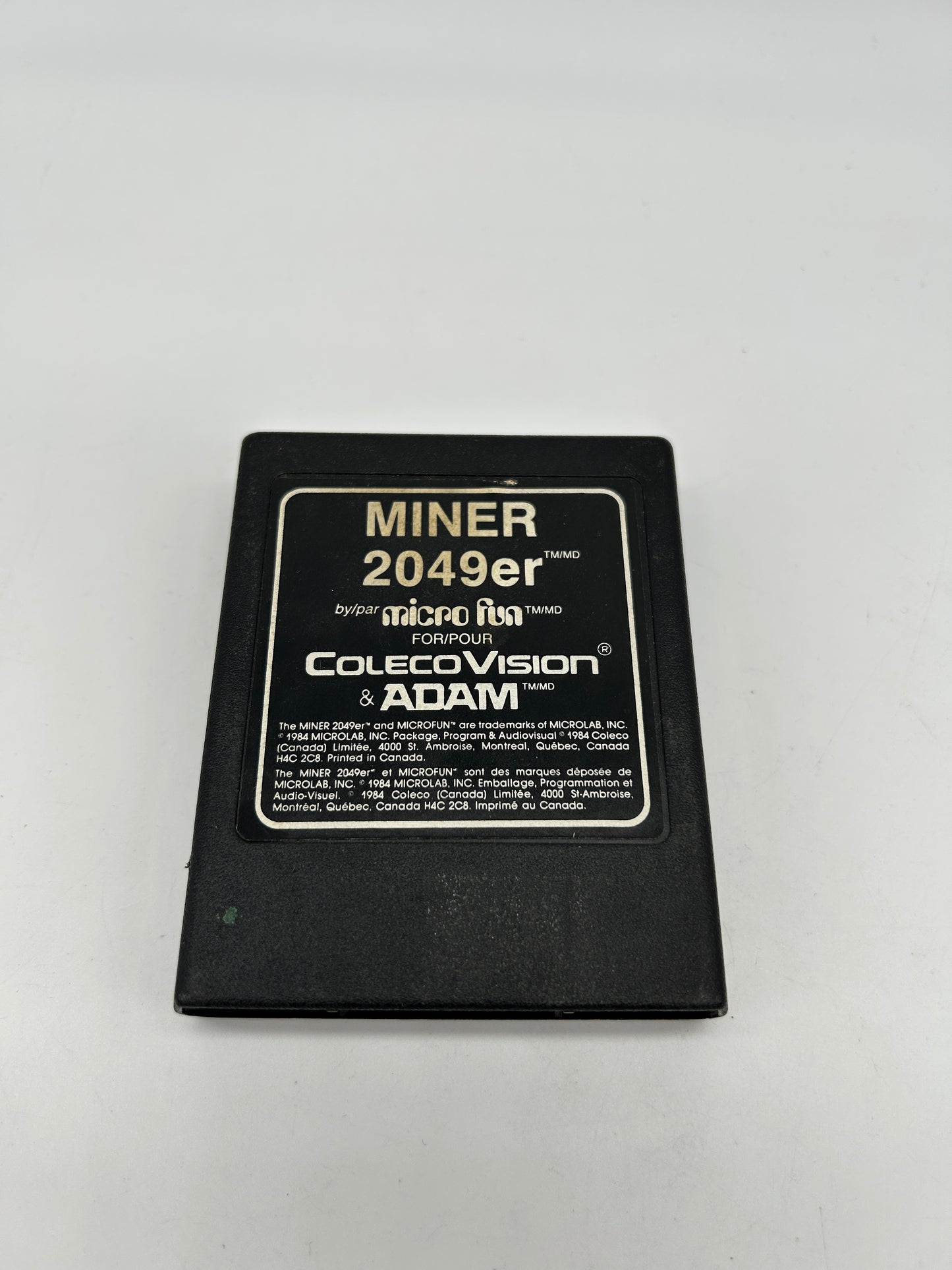 PiXEL-RETRO.COM : COLECOVISION GAME NTSC MINER 2049ER