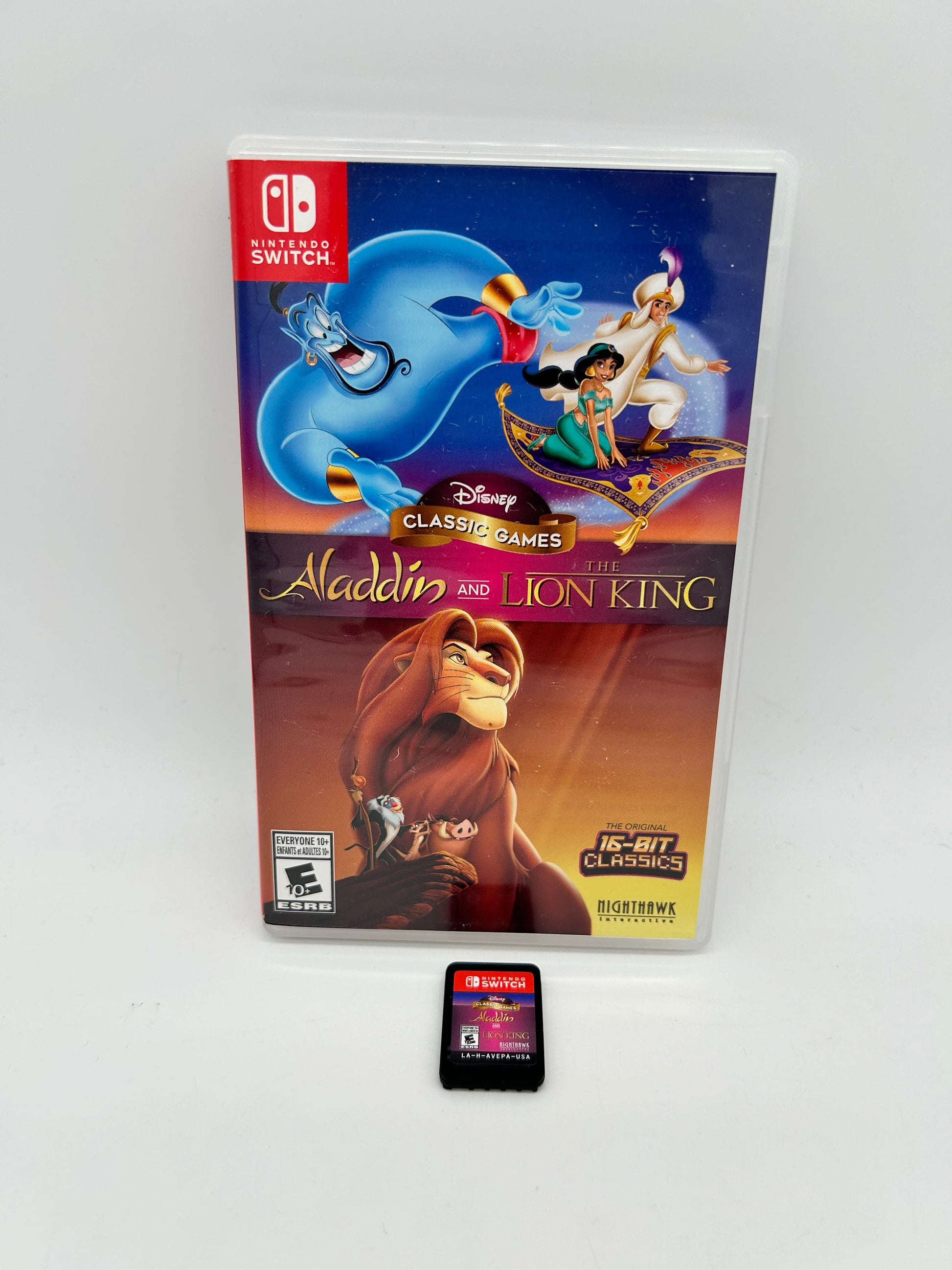 PiXEL-RETRO.COM : NINTENDO SWITCH COMPLETE IN BOX COMPLETE MANUAL GAME NTSC ALADDIN AND THE LION KING DISNEY CLASSIC GAMES