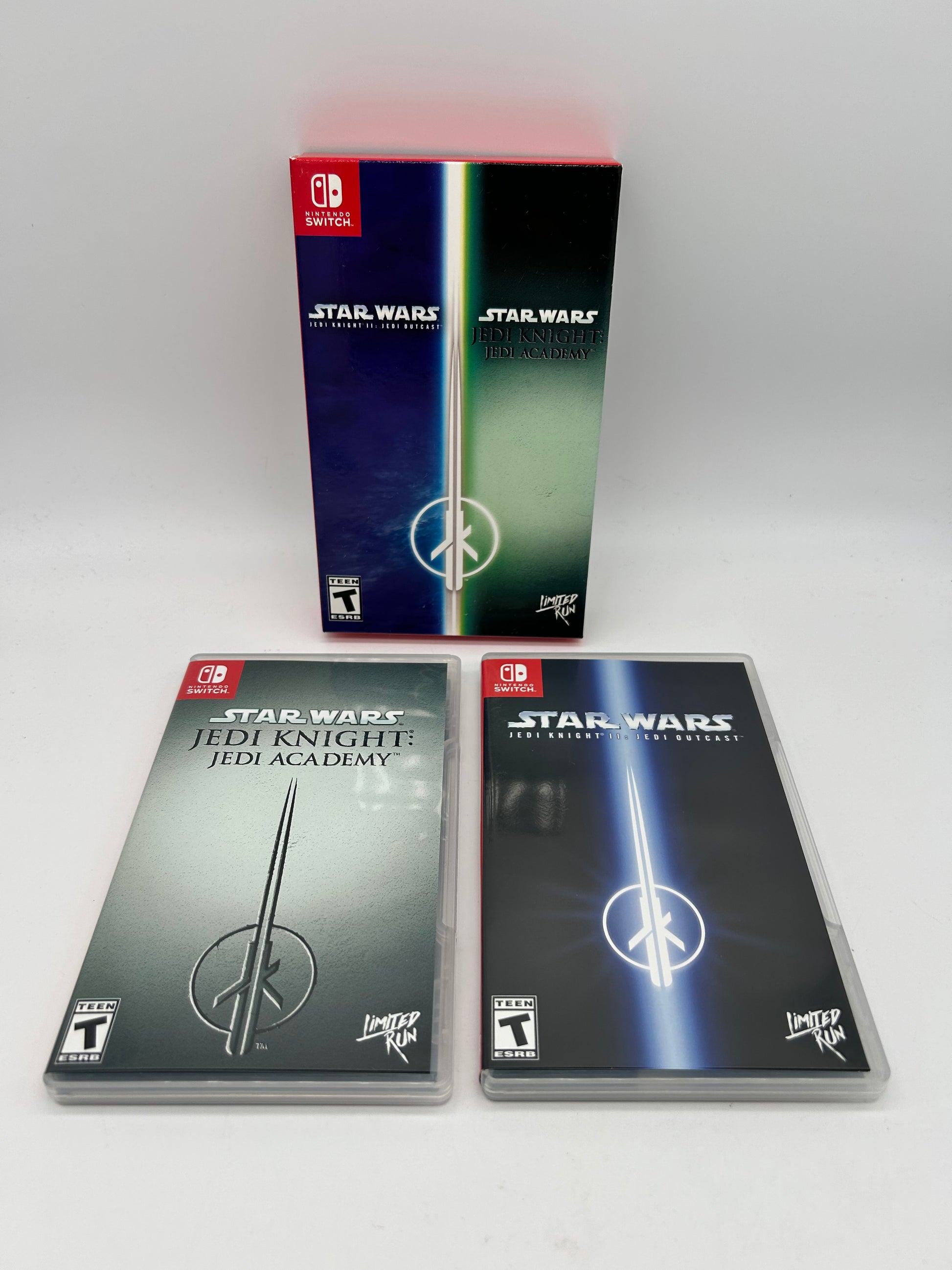 PiXEL-RETRO.COM : NINTENDO SWITCH NEW SEALED IN BOX COMPLETE MANUAL GAME NTSC STAR WARS JEDI KNIGHT ACADEMY OUTCAST LIMITED RUN 69 70