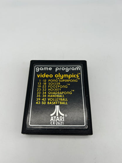 PiXEL-RETRO.COM : ATARI 2600 GAME NTSC 21 VIDEO OLYMPICS TEXT LABEL VERSION