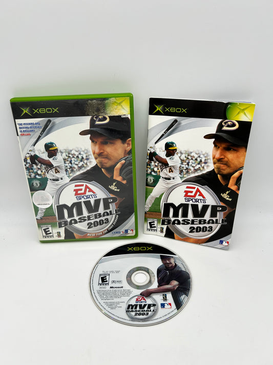 PiXEL-RETRO.COM : MICROSOFT XBOX COMPLETE CIB BOX MANUAL GAME NTSC MVP BASEBALL 2003