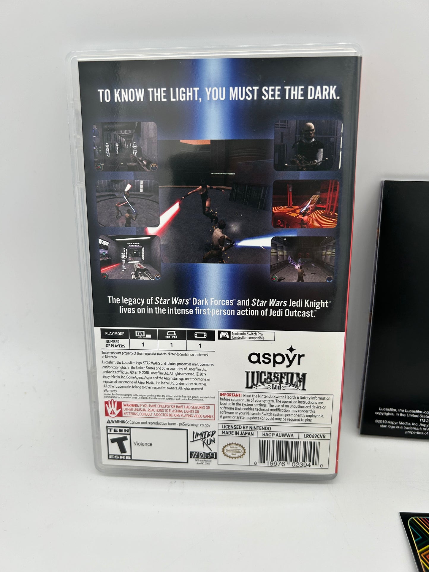 NiNTENDO SWiTCH | STAR WARS JEDi KNiGHT ACADEMY & OUTCAST | LiMiTED RUN #69/70