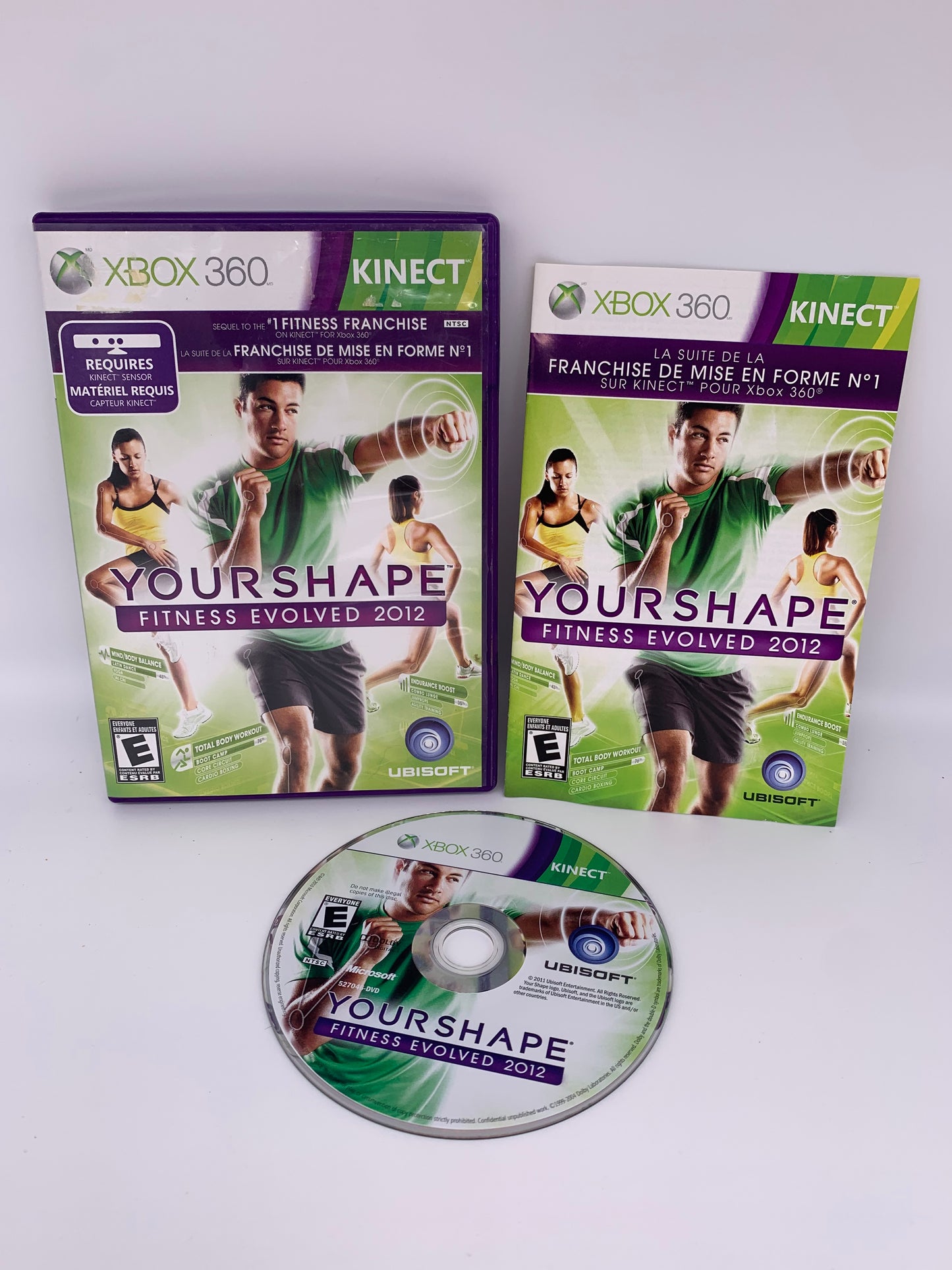 PiXEL-RETRO.COM : MICROSOFT XBOX 360 COMPLETE CIB BOX MANUAL GAME NTSC YOUR SHAPE FITNESS EVOLVED 2012