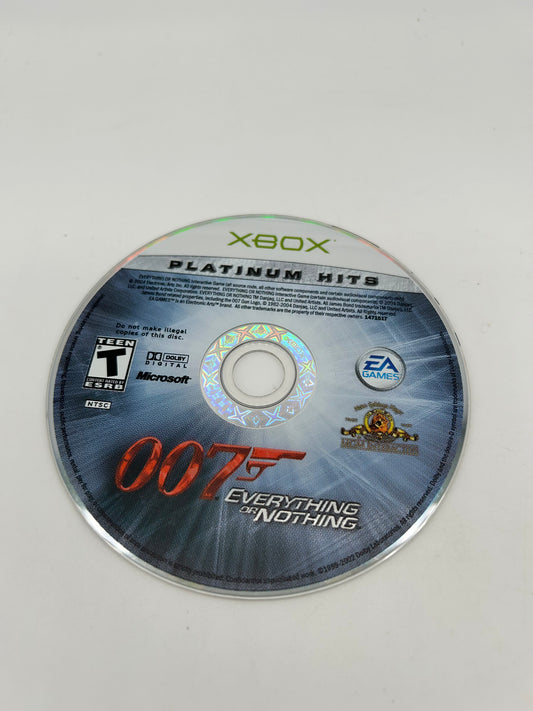 PiXEL-RETRO.COM : MICROSOFT XBOX COMPLETE CIB BOX MANUAL GAME NTSC 007 EVERYTHING OR NOTHING