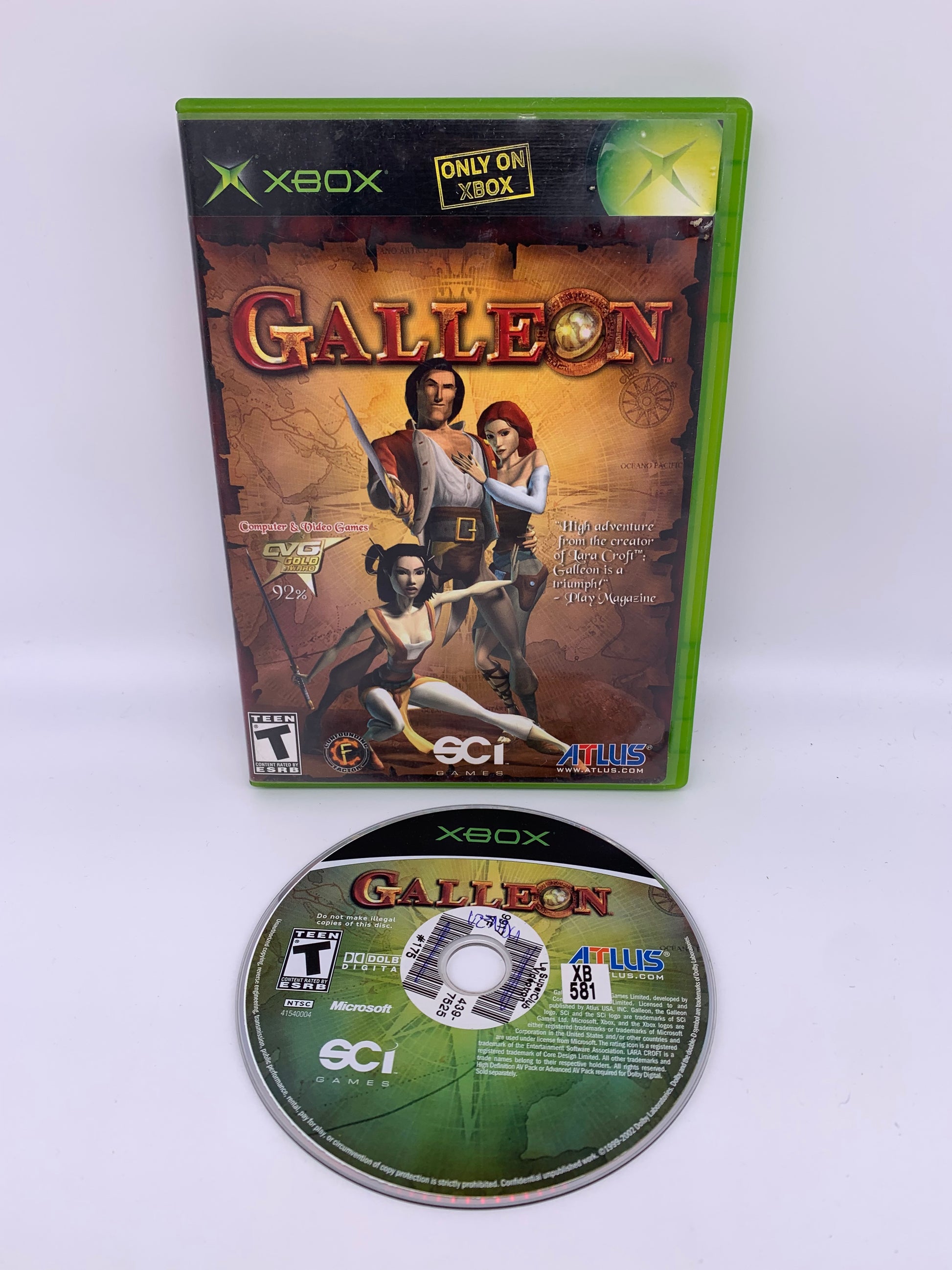 PiXEL-RETRO.COM : MICROSOFT XBOX COMPLETE CIB BOX MANUAL GAME NTSC GALLEON