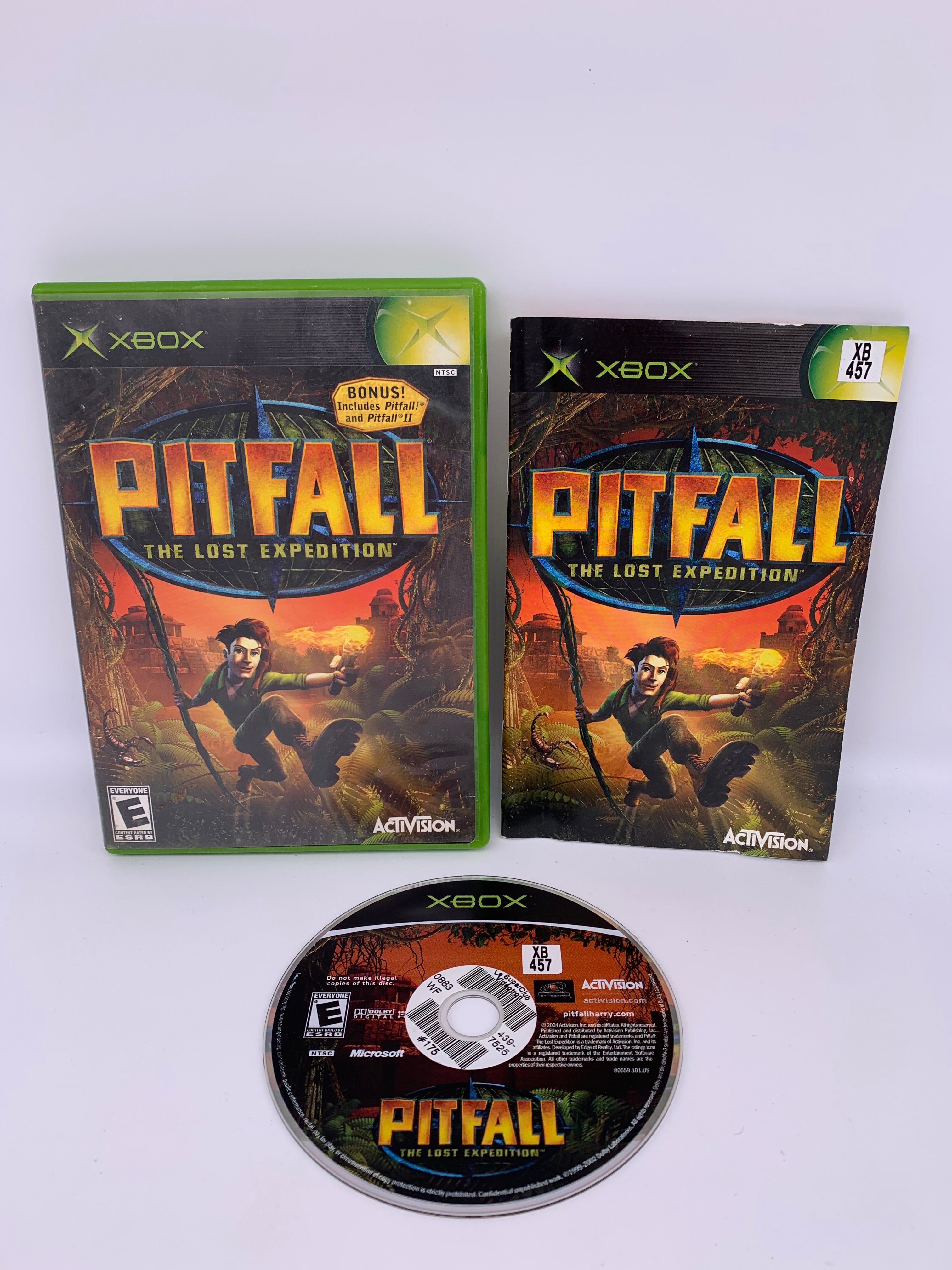 Pitfall : L'Expédition Perdue Sur Xbox 1ère Génération - Complet, Version Française