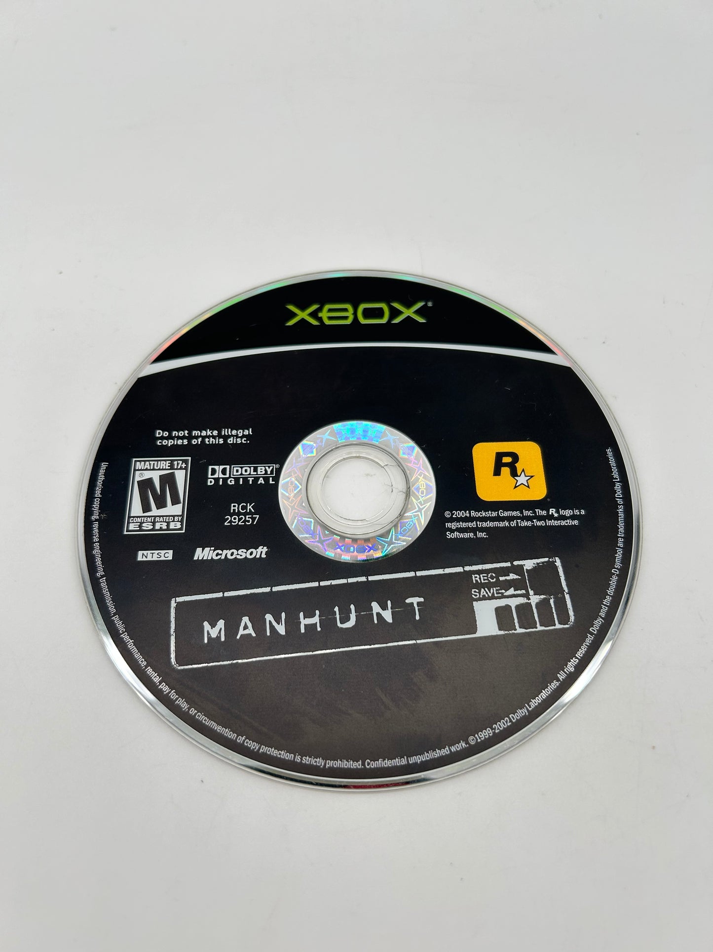 PiXEL-RETRO.COM : MICROSOFT XBOX COMPLETE CIB BOX MANUAL GAME NTSC MANHUNT