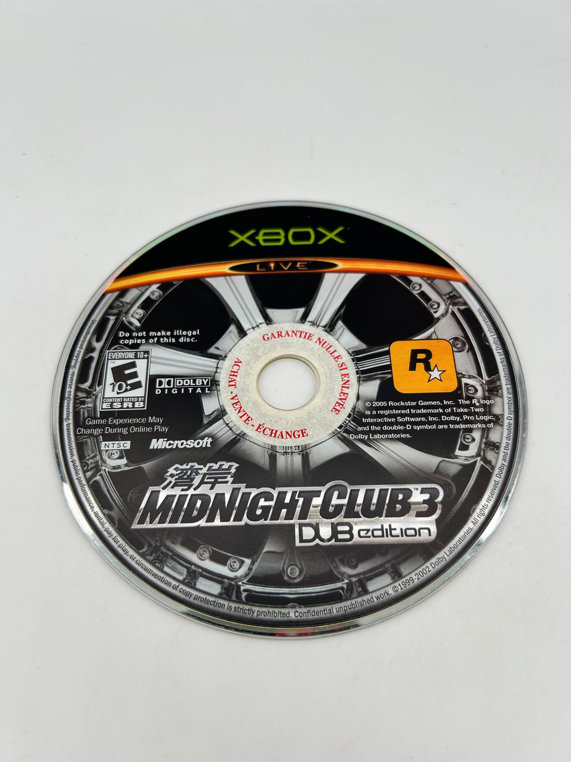 PiXEL-RETRO.COM : MICROSOFT XBOX COMPLETE CIB BOX MANUAL GAME NTSC MIDNIGHT CLUB 3 DUB EDITION