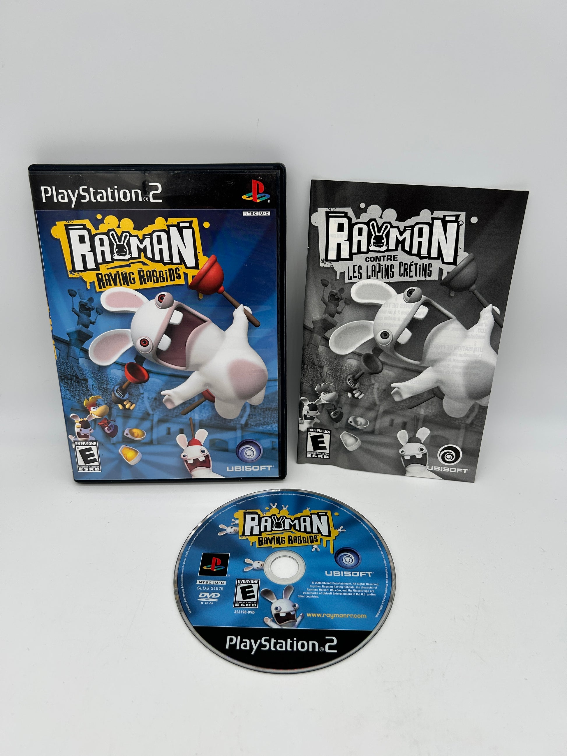 PiXEL-RETRO.COM : SONY PLAYSTATION 2 (PS2) COMPLET CIB BOX MANUAL GAME NTSC RAYMAN RAVING RABBIDS