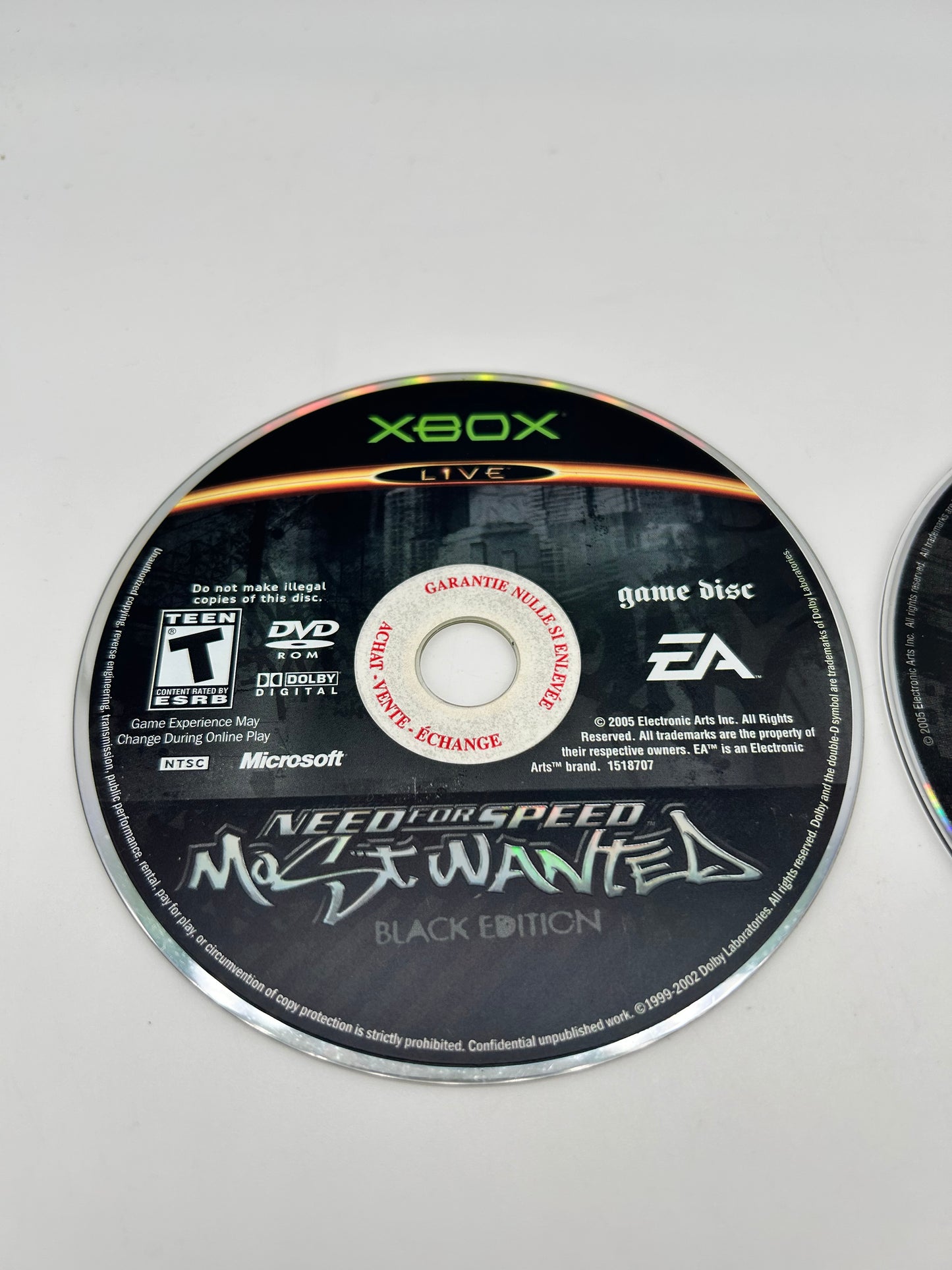 PiXEL-RETRO.COM : MICROSOFT XBOX COMPLETE CIB BOX MANUAL GAME NTSC NEED FOR SPEED BLACK EDITION