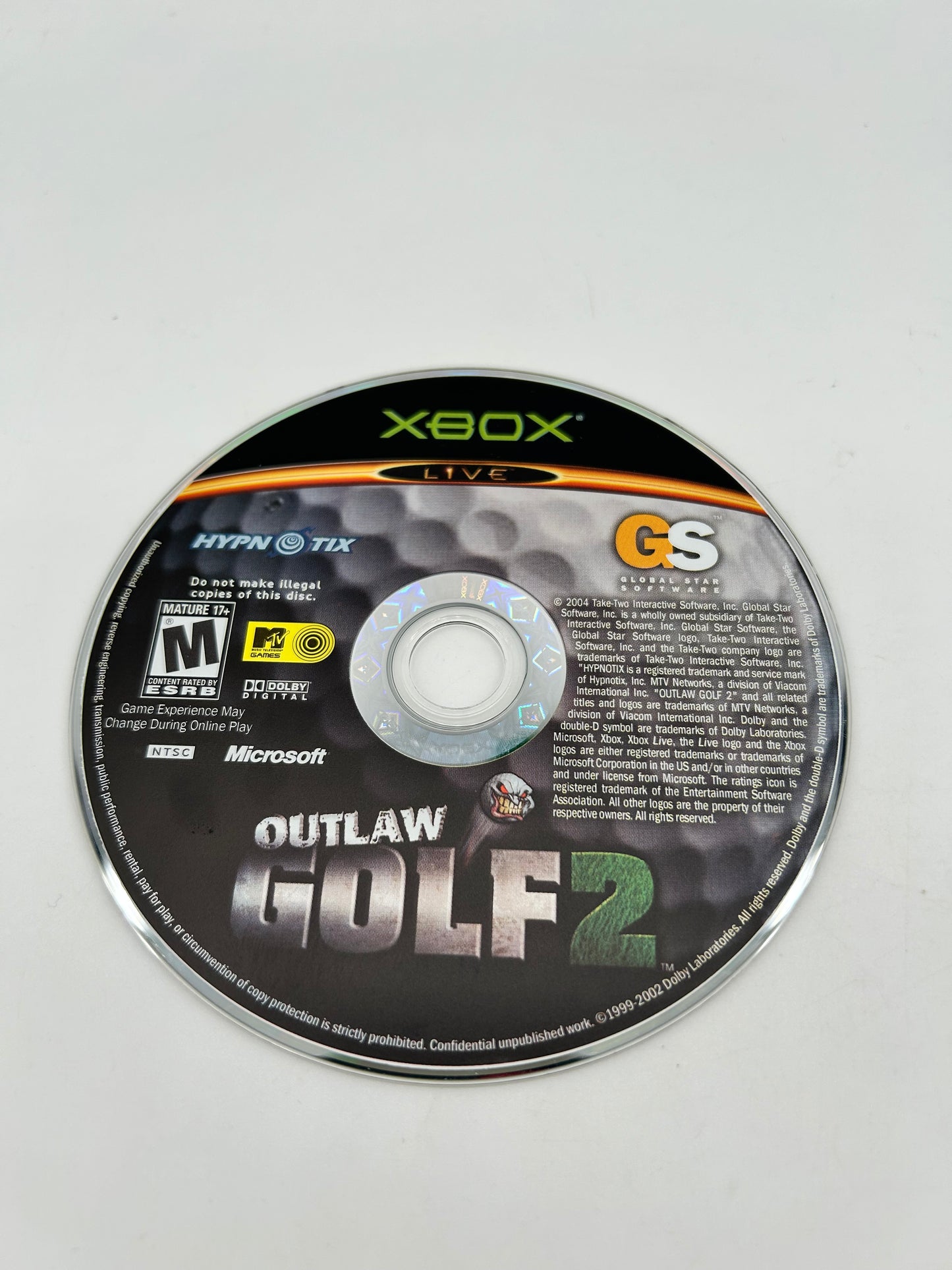 PiXEL-RETRO.COM : MICROSOFT XBOX COMPLETE CIB BOX MANUAL GAME NTSC OUTLAW GOLF 2