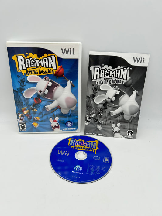 PiXEL-RETRO.COM : NINTENDO WII COMPLET CIB BOX MANUAL GAME NTSC RAYMAN RAVING RABBIDS