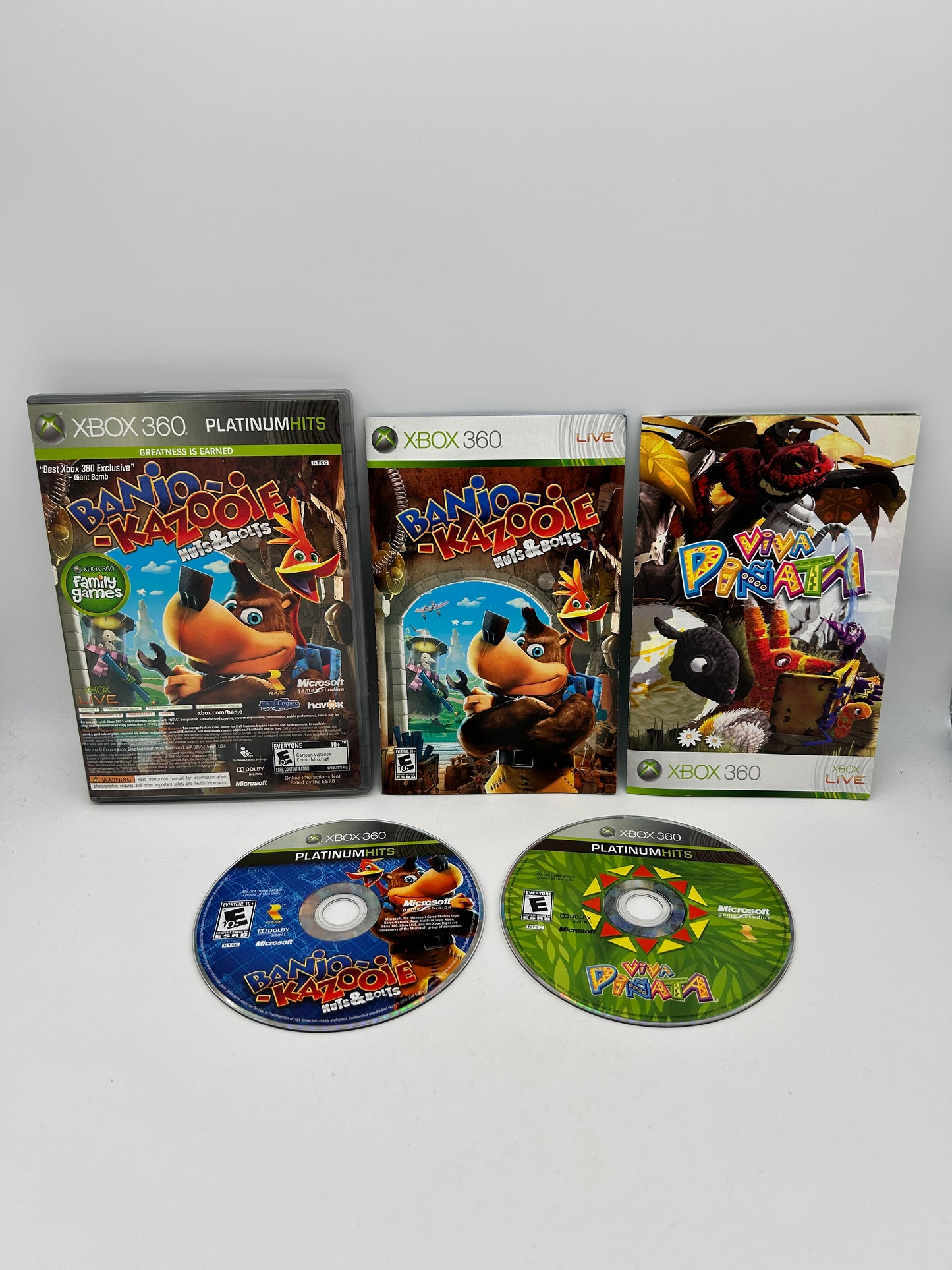 PiXEL-RETRO.COM : MICROSOFT XBOX 360 COMPLETE CIB BOX MANUAL GAME NTSC BANJO-KAZOOIE NUTS & BOLTS VIVA PINATA