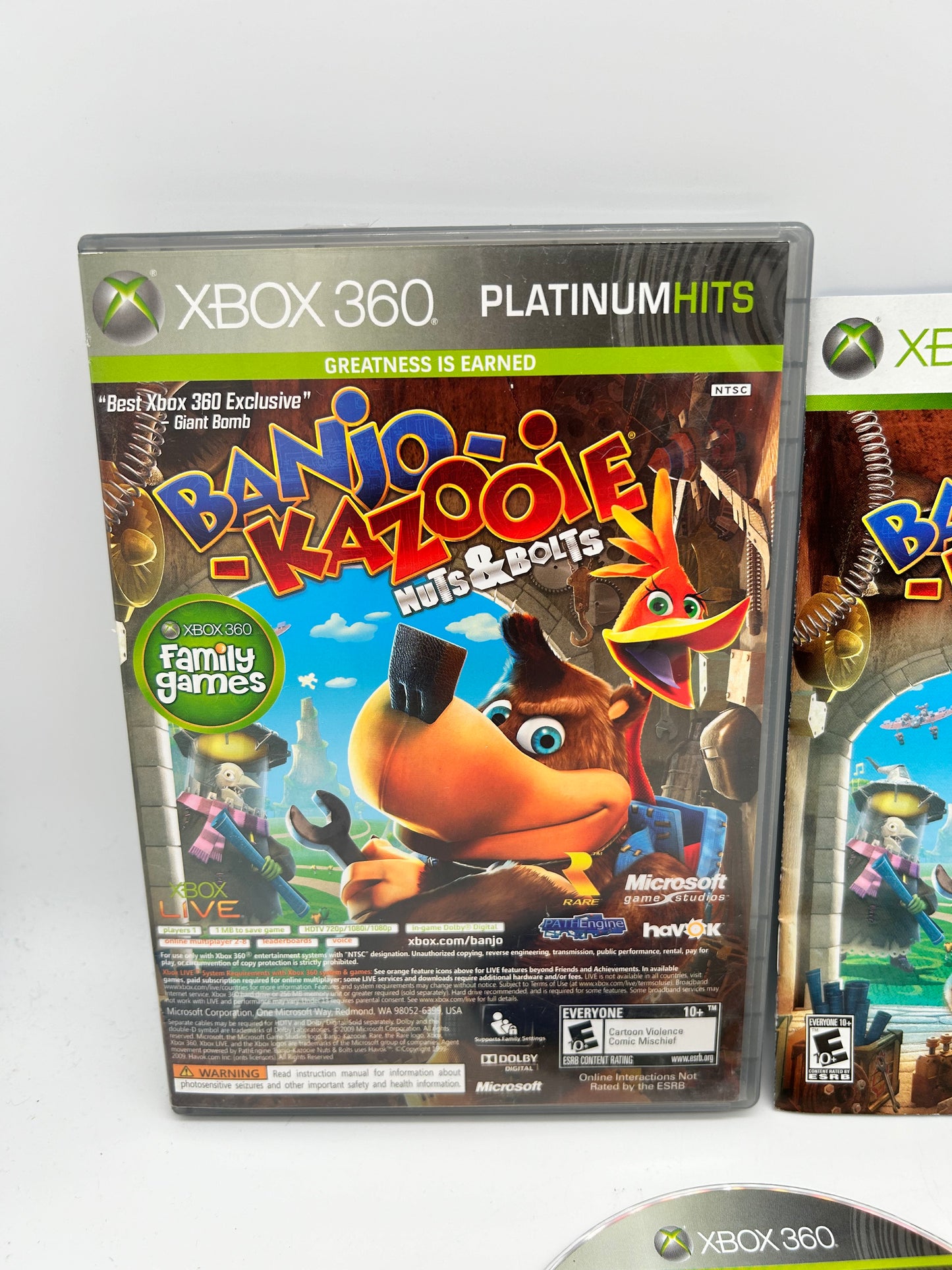 Microsoft XBOX 360 | BANJO-KAZOOiE NUTS &amp; BOLTS &amp; ViVA PiNATA | PLATiNUM HiTS