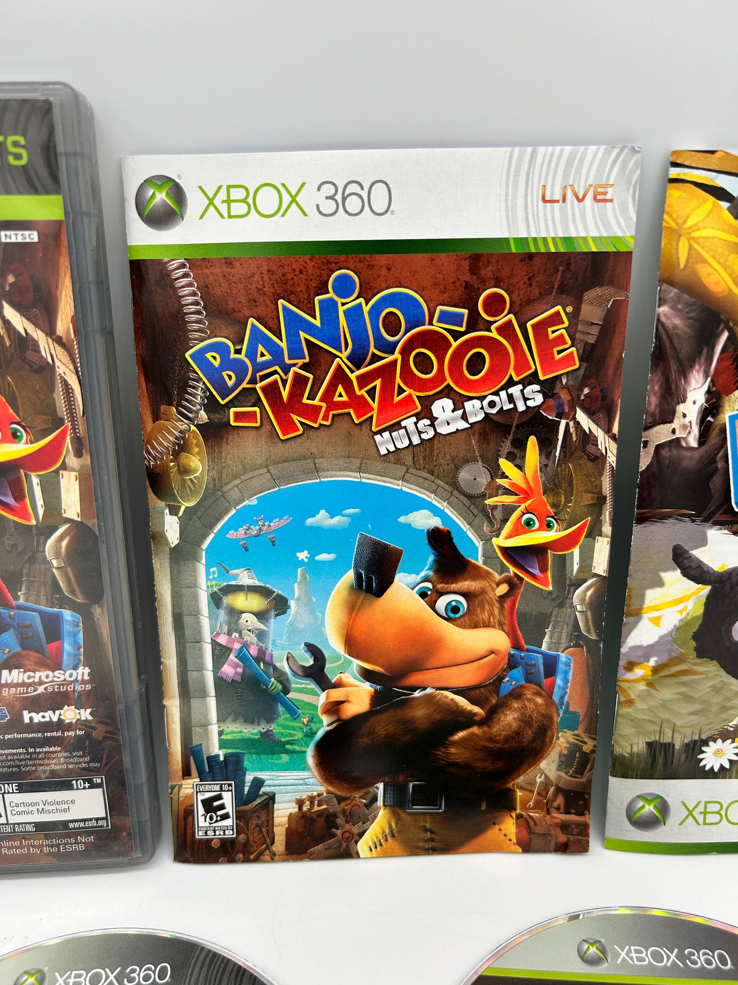 MiCROSOFT XBOX 360 | BANJO-KAZOOiE NUTS & BOLTS & ViVA PiNATA | PLATiNUM HiTS