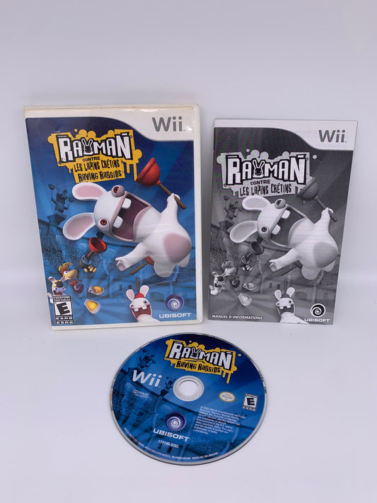 PiXEL-RETRO.COM : NINTENDO WII COMPLET CIB BOX MANUAL GAME NTSC RAYMAN RAVING RABBIDS